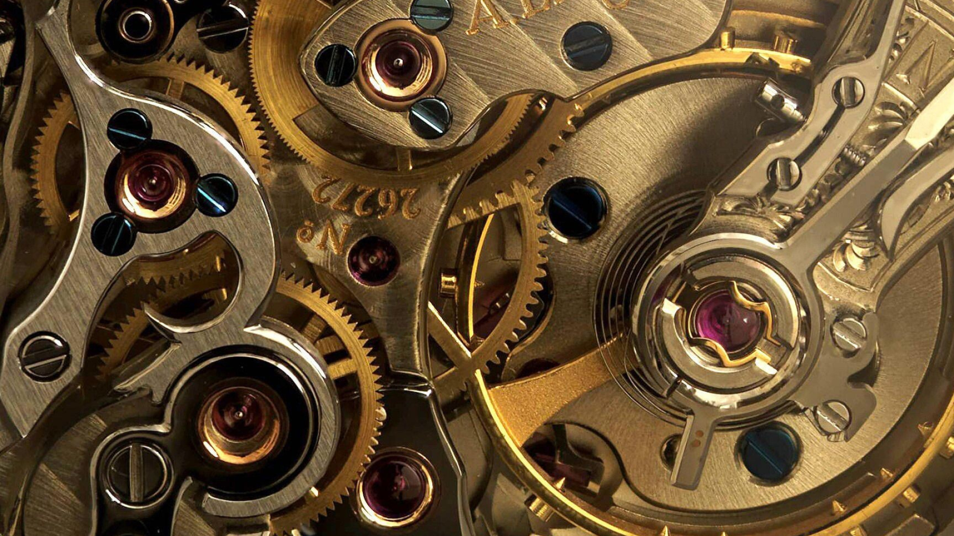 Clock gears, Time instrument, Precision mechanism, Watch components, 1920x1080 Full HD Desktop