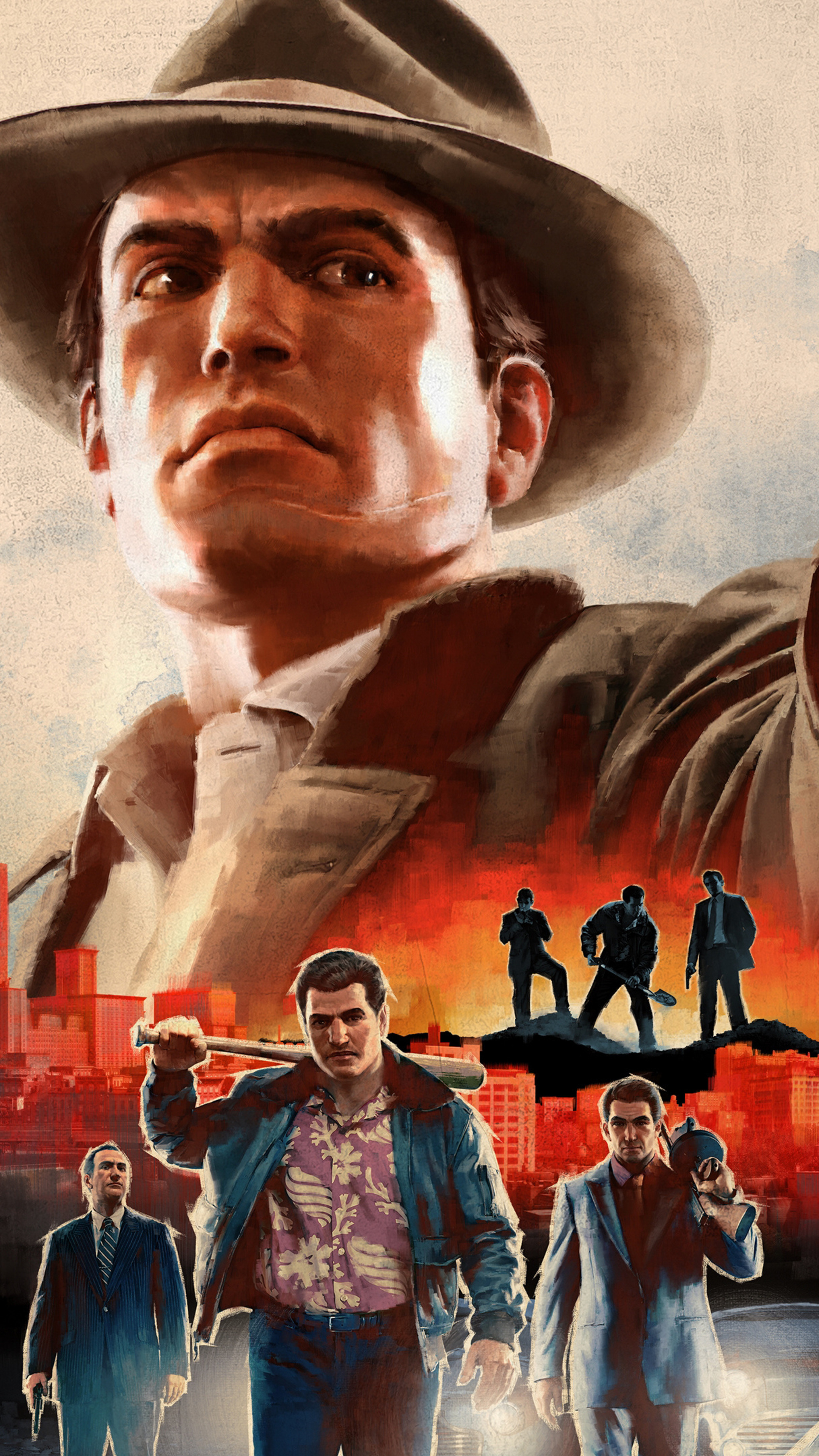 Mafia II Definitive Edition, 4K wallpapers, HD backgrounds, Enhanced gaming visuals, 2160x3840 4K Phone