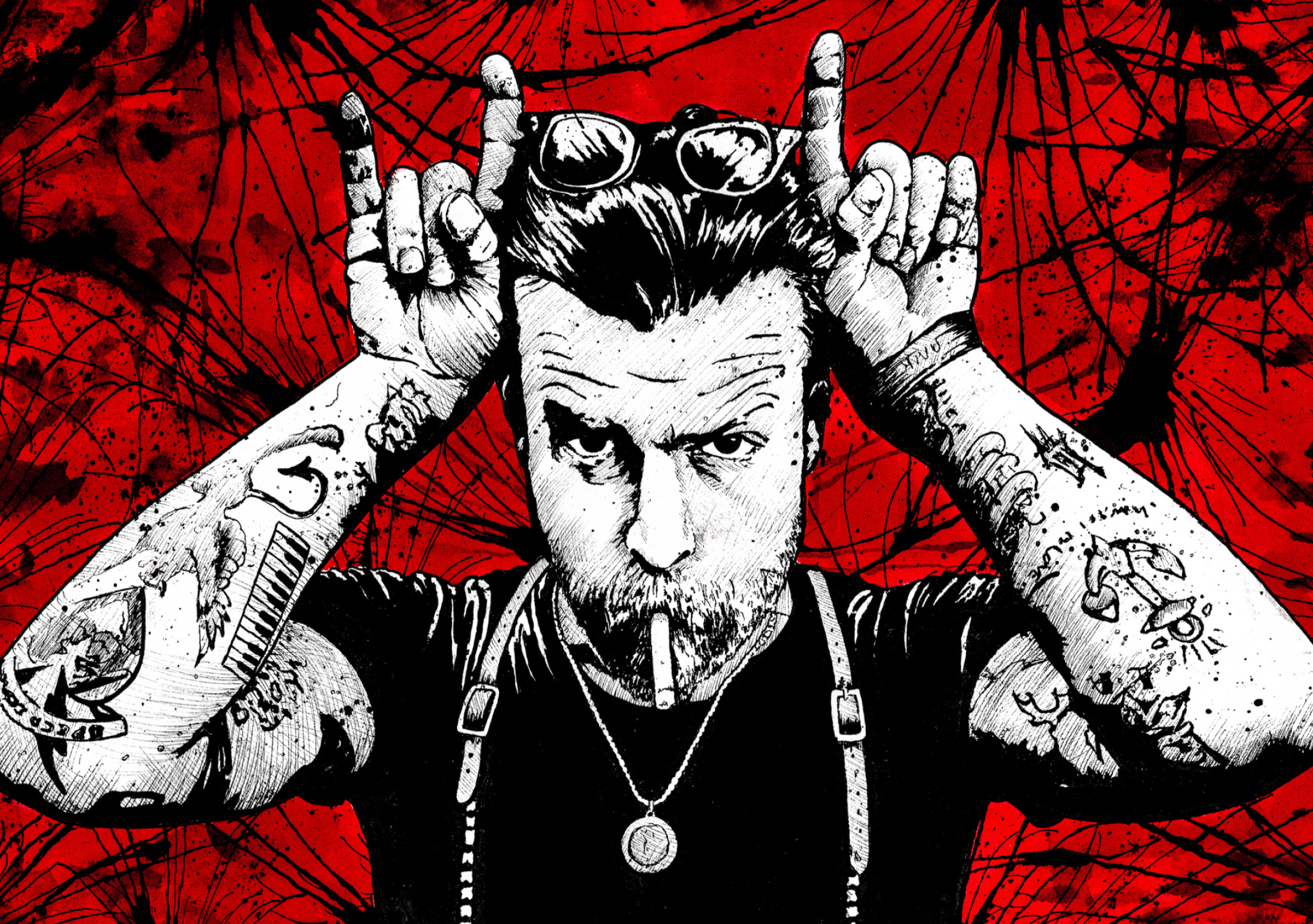 Jesse Hughes, Singer, Music, Traditional Media, 2500x1770 HD Desktop