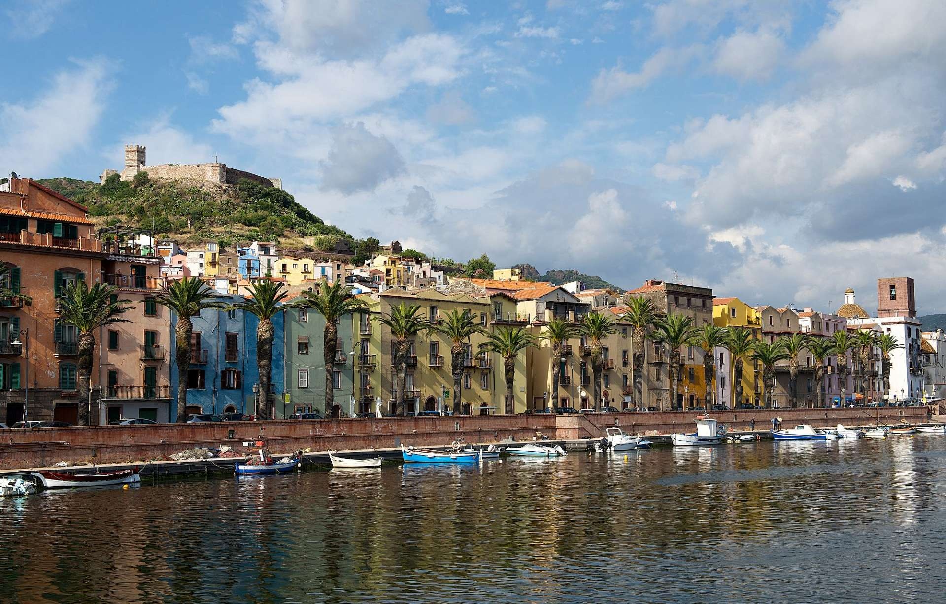 Bosa, Medieval town, Riverside charm, Temu river beauty, 1920x1230 HD Desktop