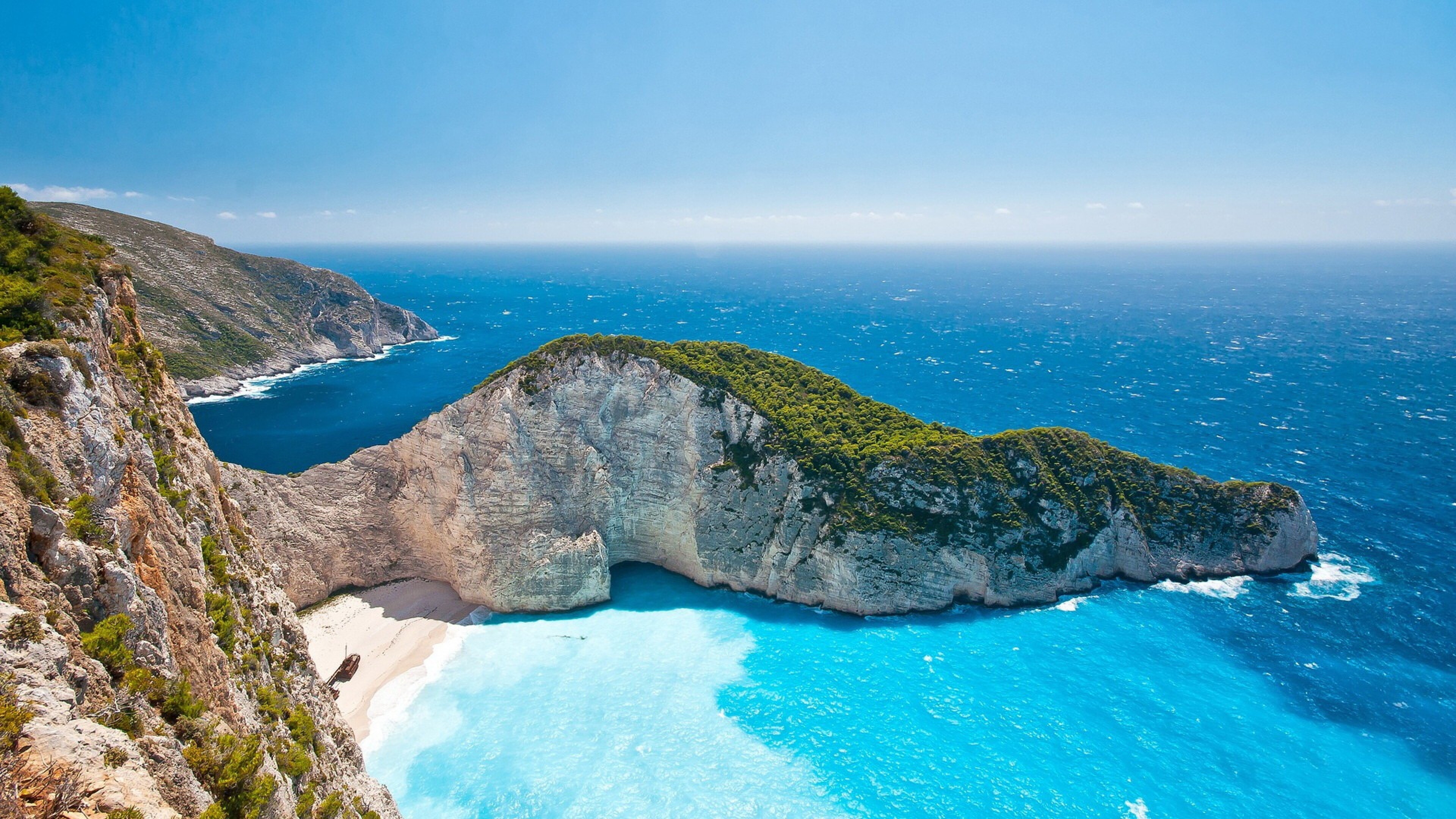 Navagio, Oceans Wallpaper, 3840x2160 4K Desktop