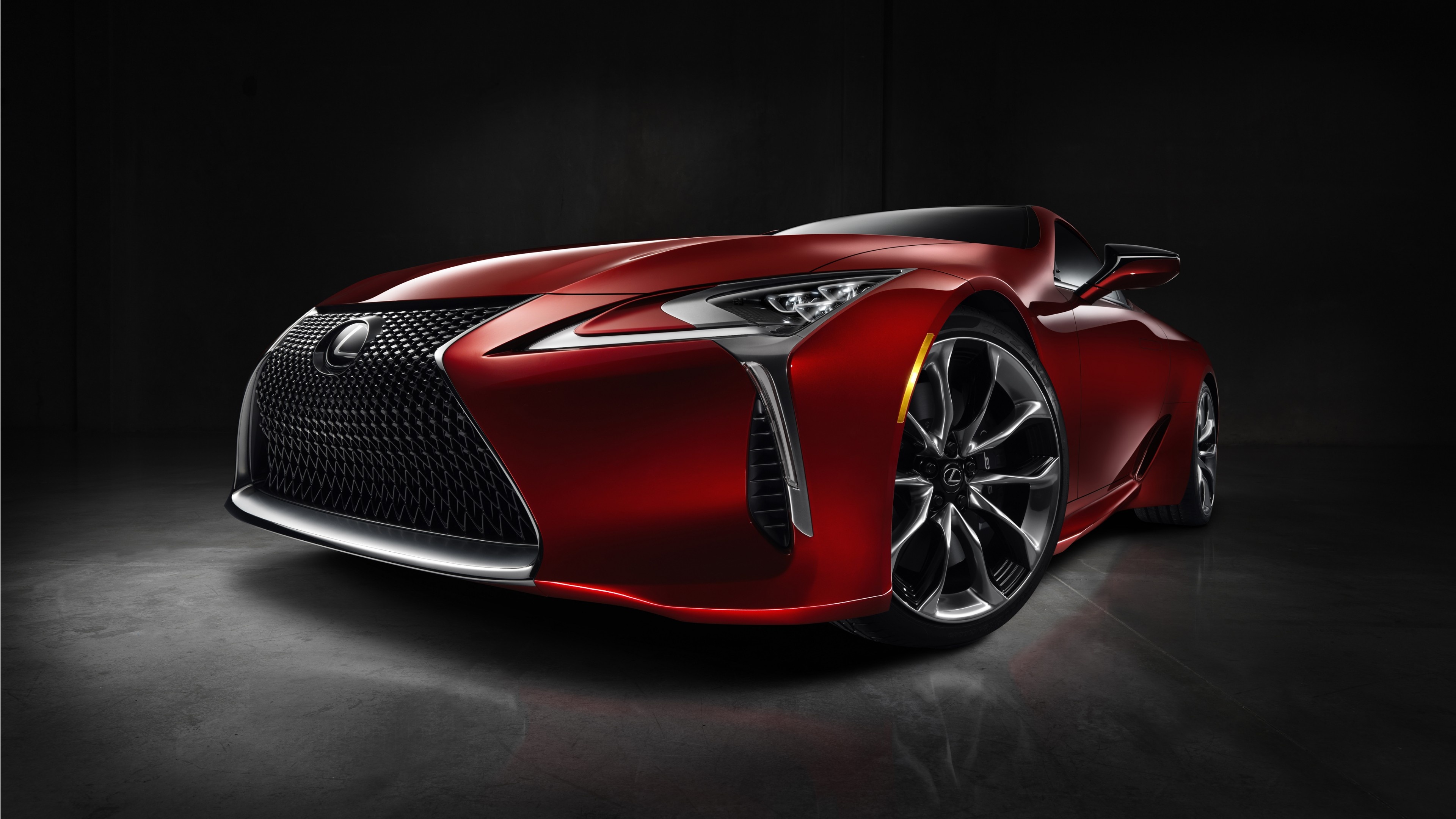 Lexus LC, Detroit Auto Show, Sport hybrid car, 3840x2160 4K Desktop