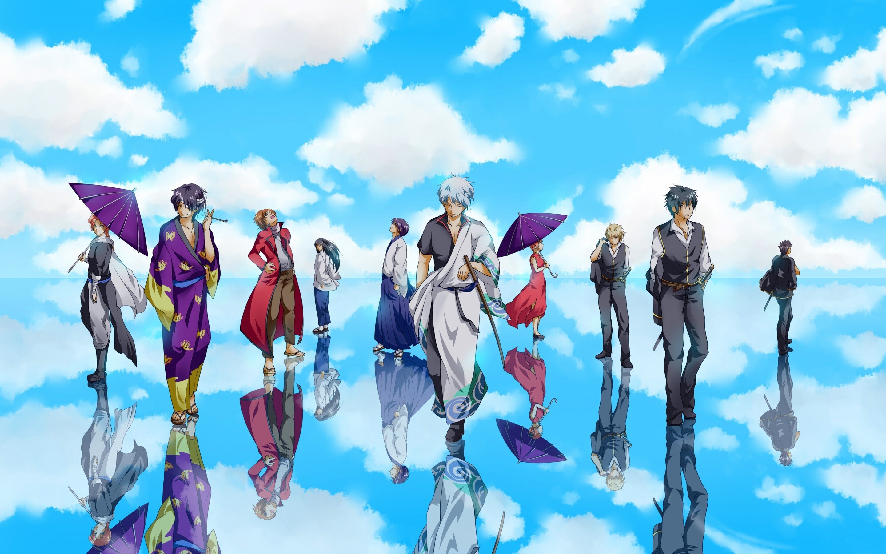 Gintama, Anime series, Wallpapers, HD background, 2880x1800 HD Desktop