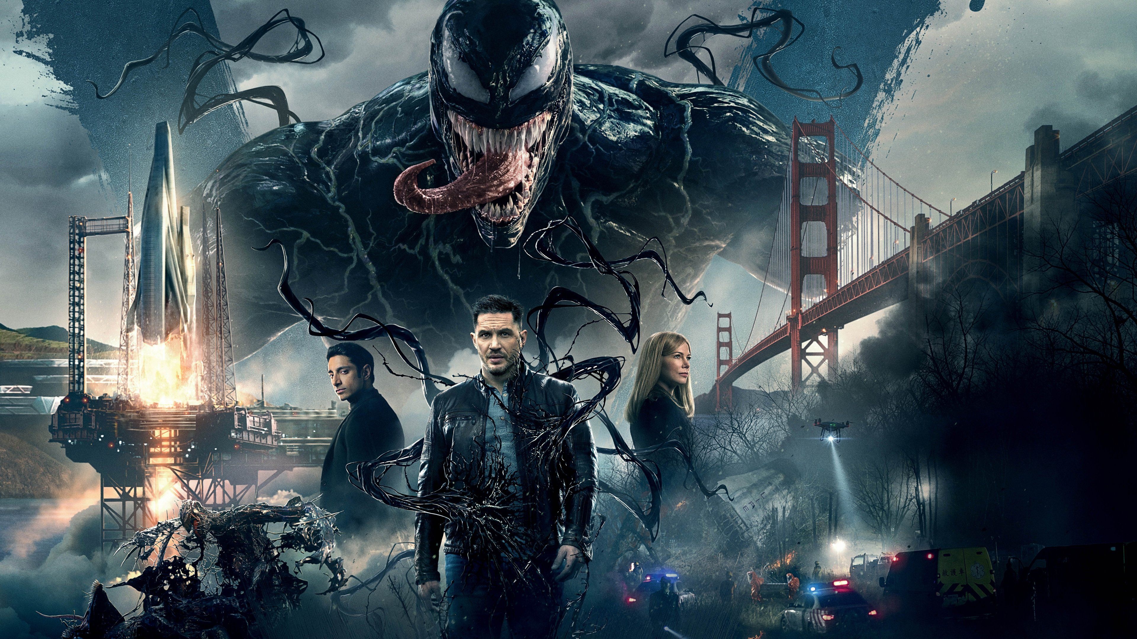 Venom, Movie Poster Wallpaper, 3840x2160 4K Desktop