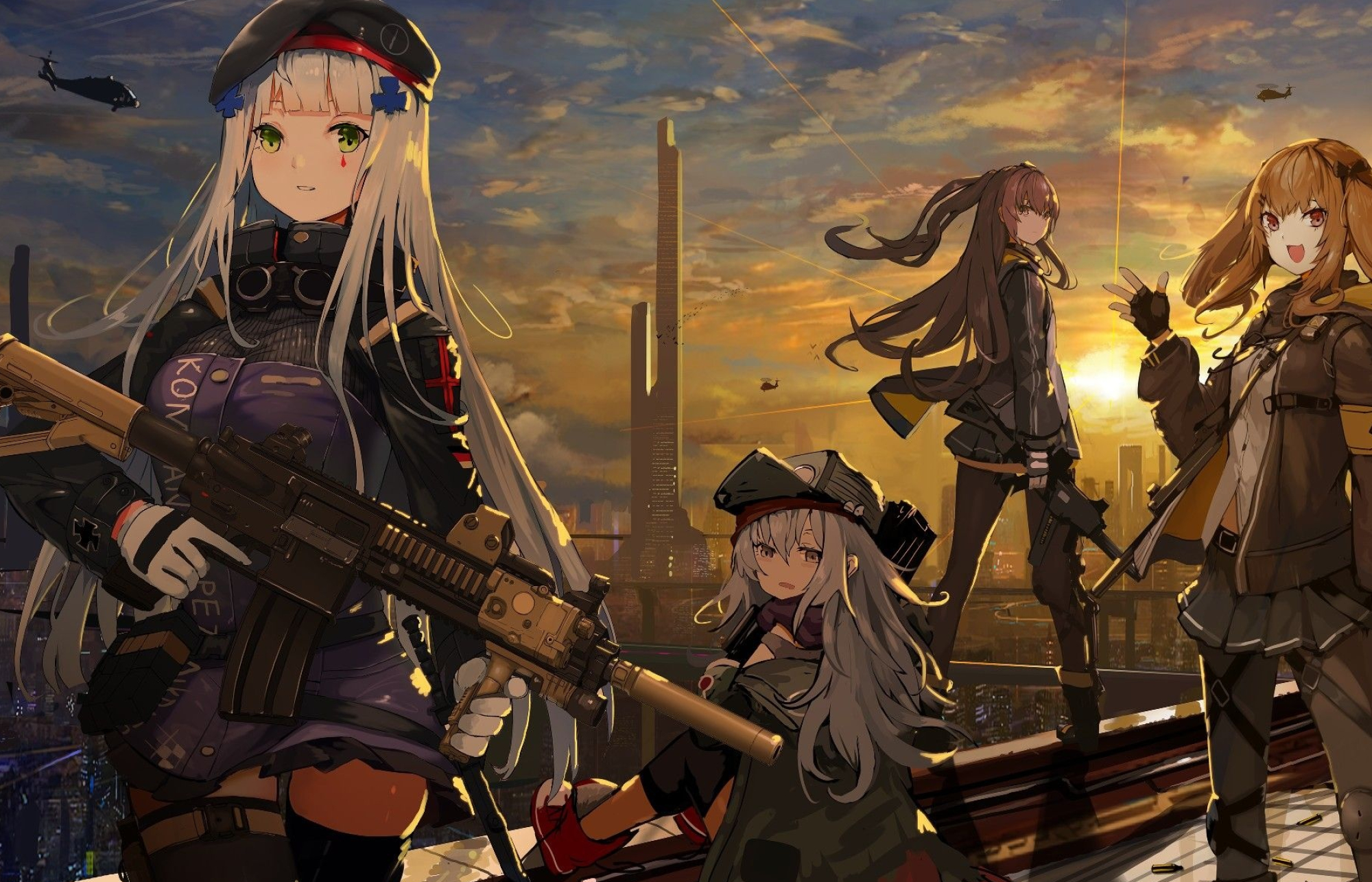 Girls' Frontline anime, Military, 2000x1290 HD Desktop