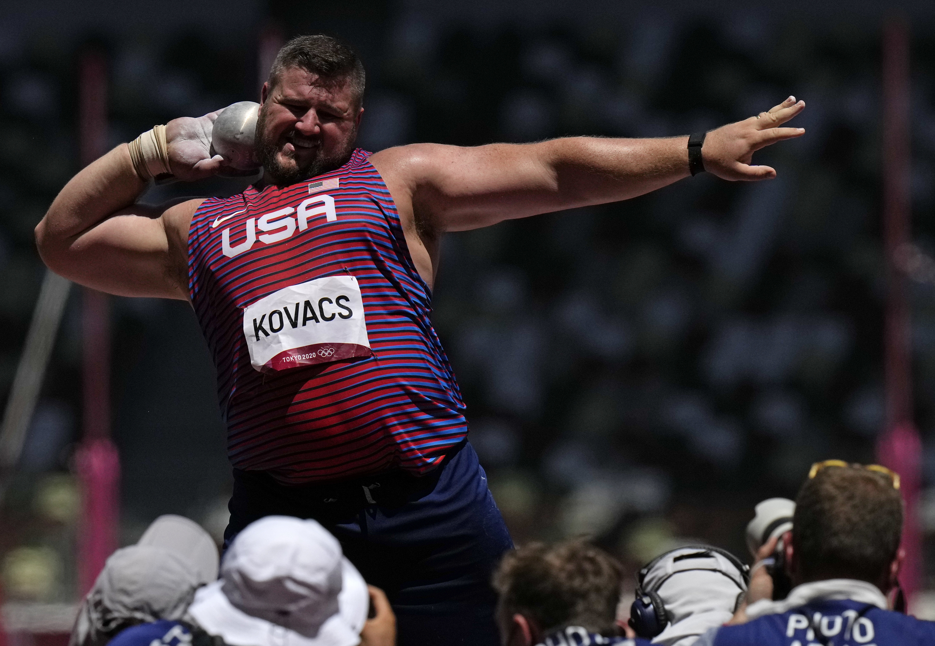 Joe Kovacs, Tokyo Olympics, Ryan Crouser, Record in shot put, 3000x2080 HD Desktop