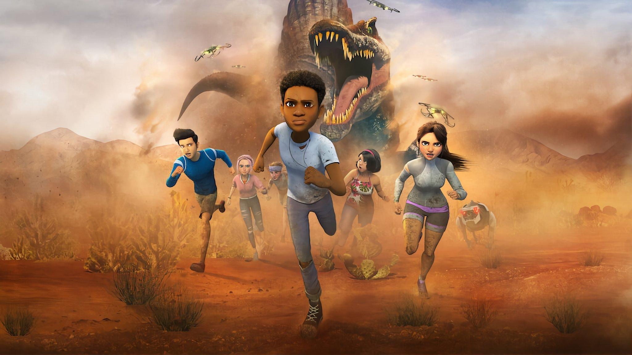 Jurassic World: Camp Cretaceous, Season 4 poster, Jurassic Park tribute, Memorable imagery, 2050x1160 HD Desktop