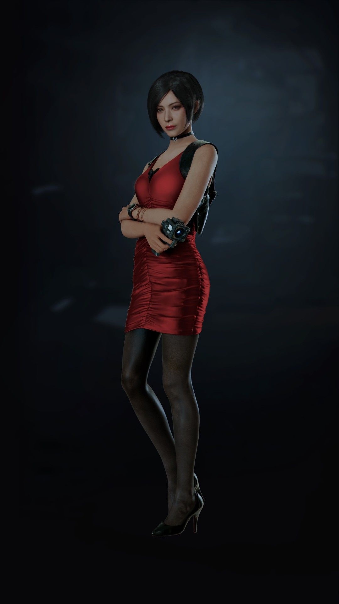 Ada Wong, Resident Evil 2 Remake, EMF Visualizer, Full HD Phone wallpaper