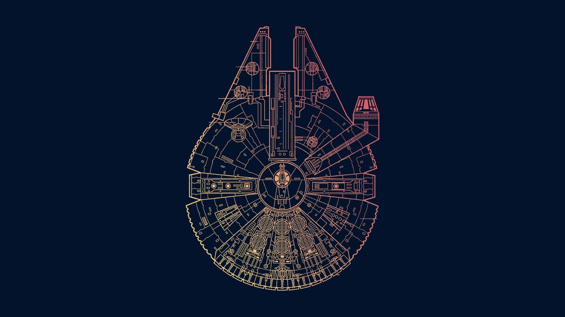 Millennium Falcon wallpapers, Customizable backgrounds, Star Wars spaceship, Fan favorites, 1920x1080 Full HD Desktop