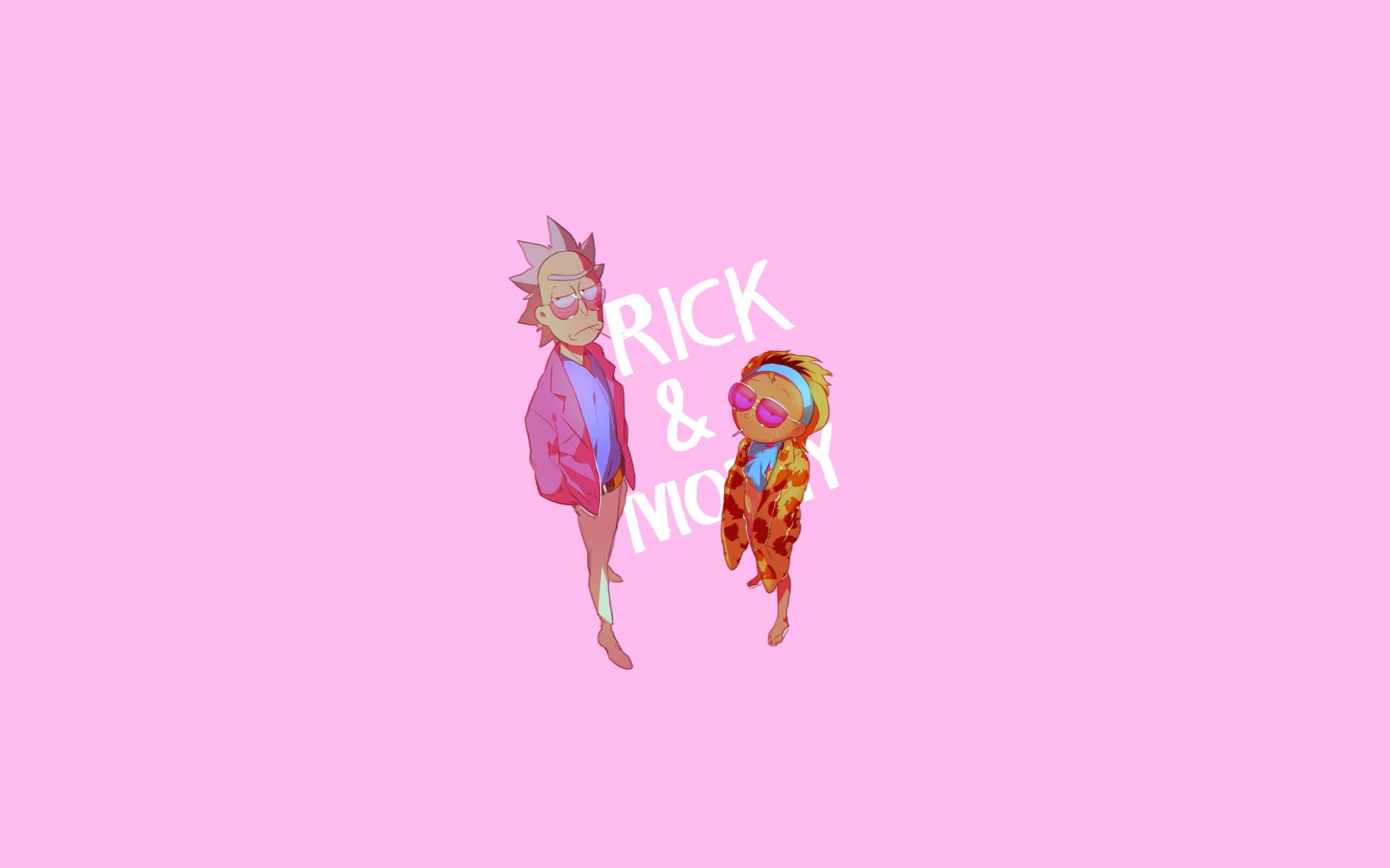 Minimal art Rick and Morty wallpaper, Dual wide 16:10 HD, Stylish background, Artistic design, 2560x1600 HD Desktop