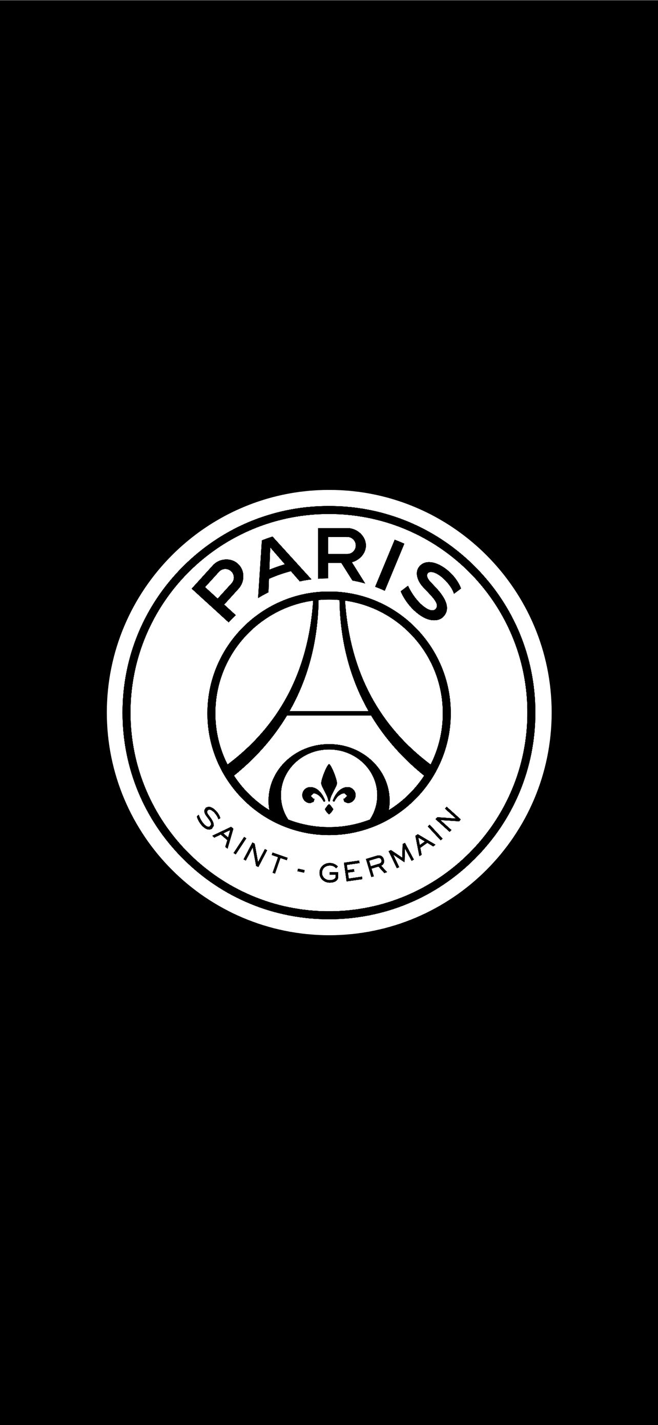 Monochrome, Paris Saint-Germain Wallpaper, 1290x2780 HD Phone