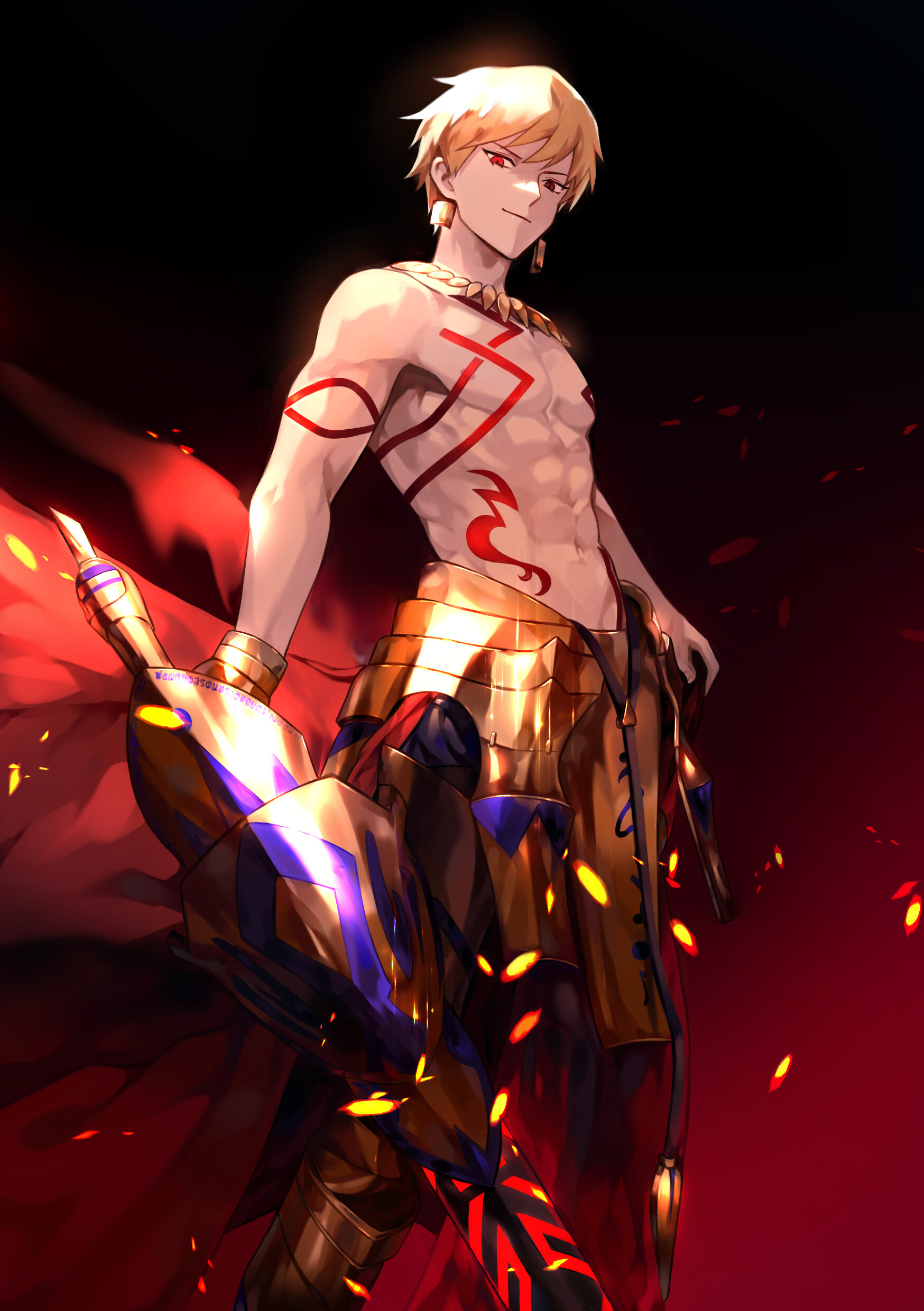 Gilgamesh, Fate, Epic battles, Anime wallpaper, 1750x2480 HD Phone