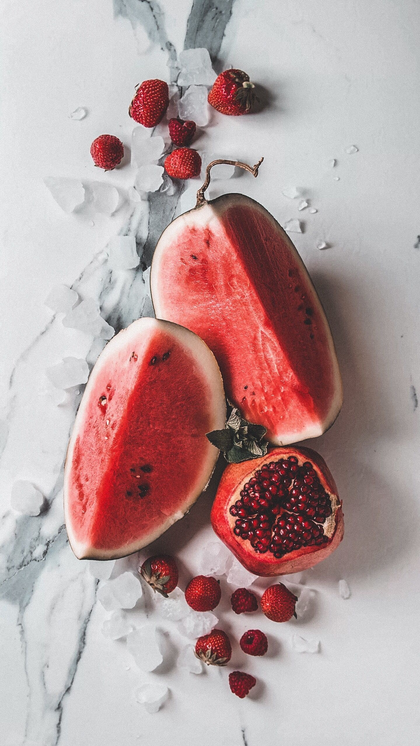 4K watermelon wallpaper, Delicious food close-up, Irresistible fruit, High-resolution imagery, 1440x2560 HD Phone