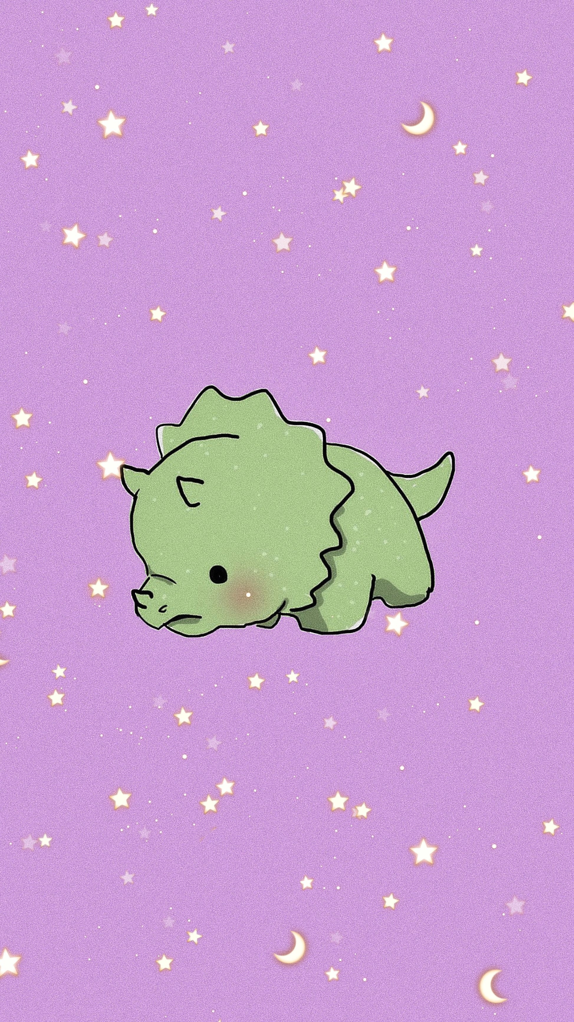 Triceratops, Cute iPhone wallpaper, Beautiful background, Artistic design, 1950x3470 HD Phone