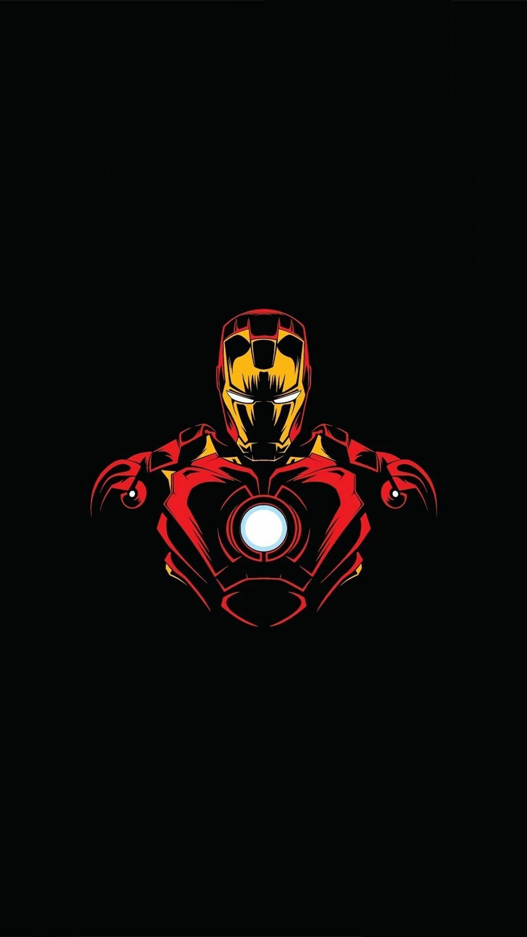 Iron Man minimalist, 4K HD wallpapers, Artistic backgrounds, Superhero vibes, 1080x1920 Full HD Phone