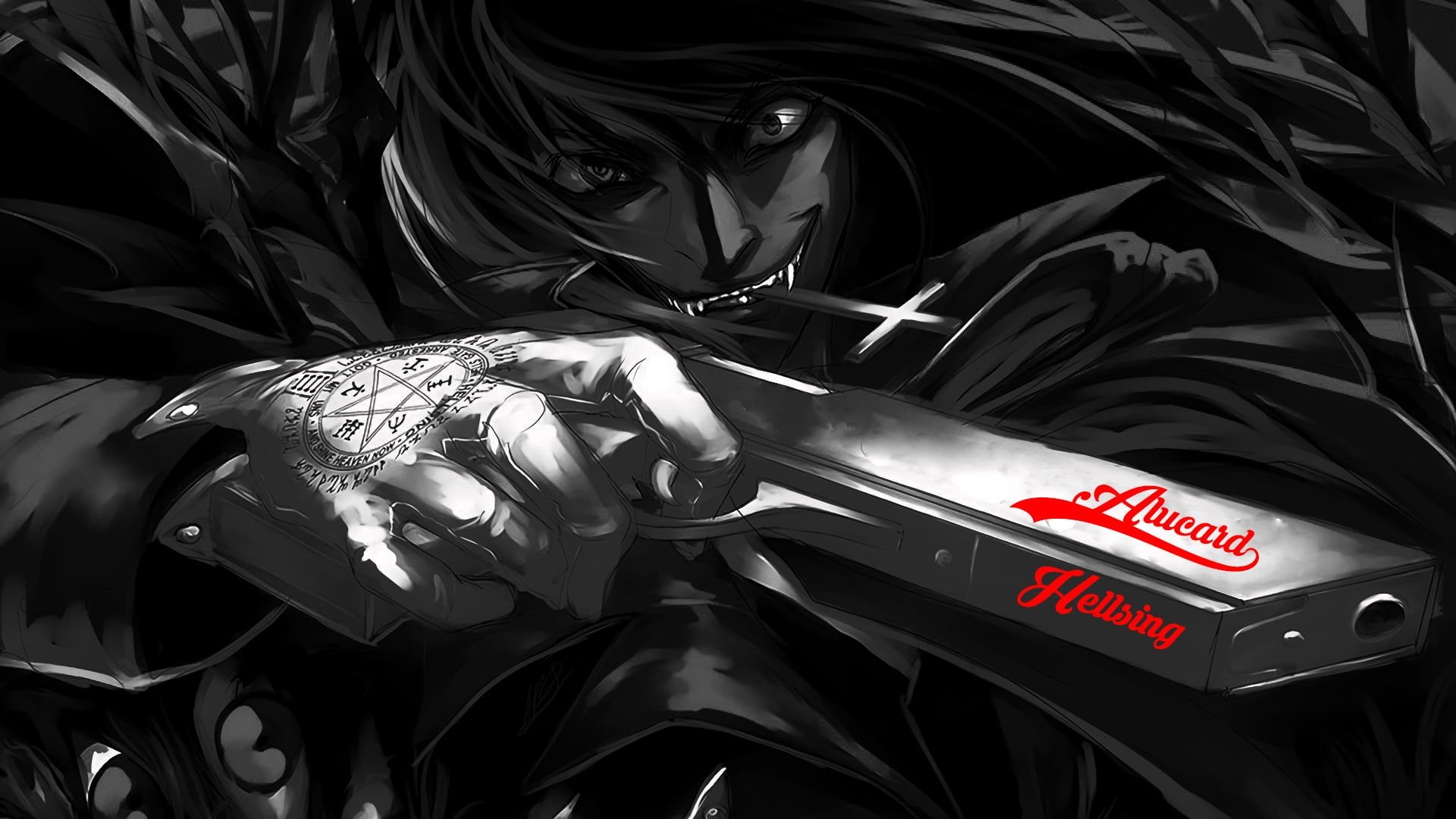 Logo, Alucard (Hellsing) Wallpaper, 1920x1080 Full HD Desktop
