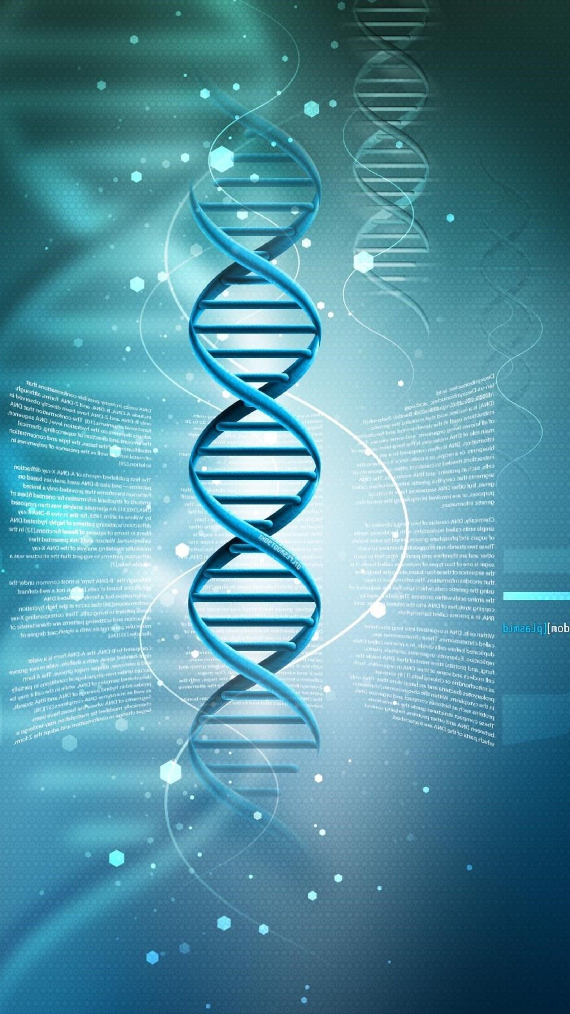 DNA phone wallpapers, Molecular study, Scientific backgrounds, Genetic visuals, 2160x3840 4K Phone