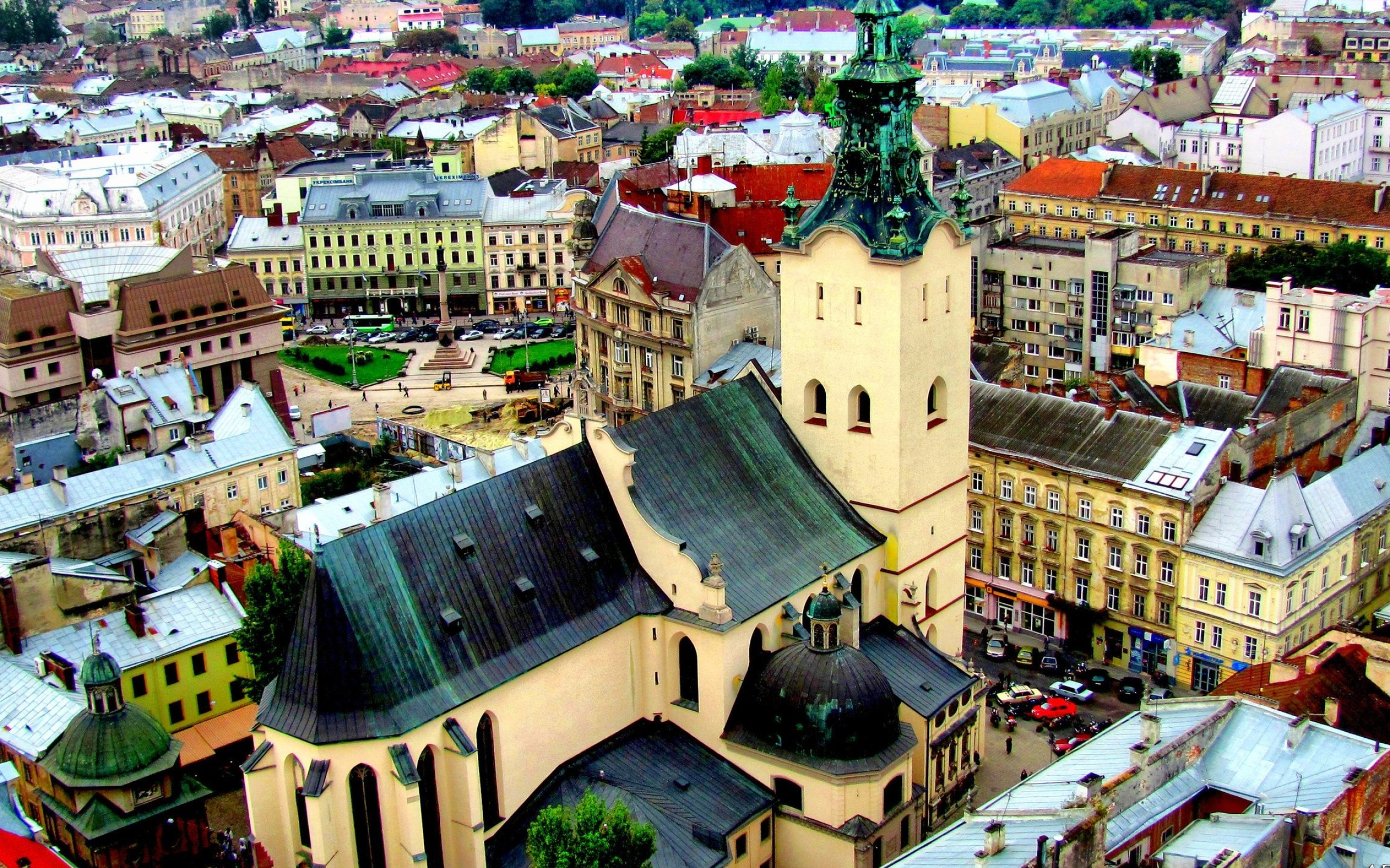 Lviv's top wallpapers, Beautiful Ukrainian city, Iconic city views, Must-have Lviv backgrounds, 2560x1600 HD Desktop