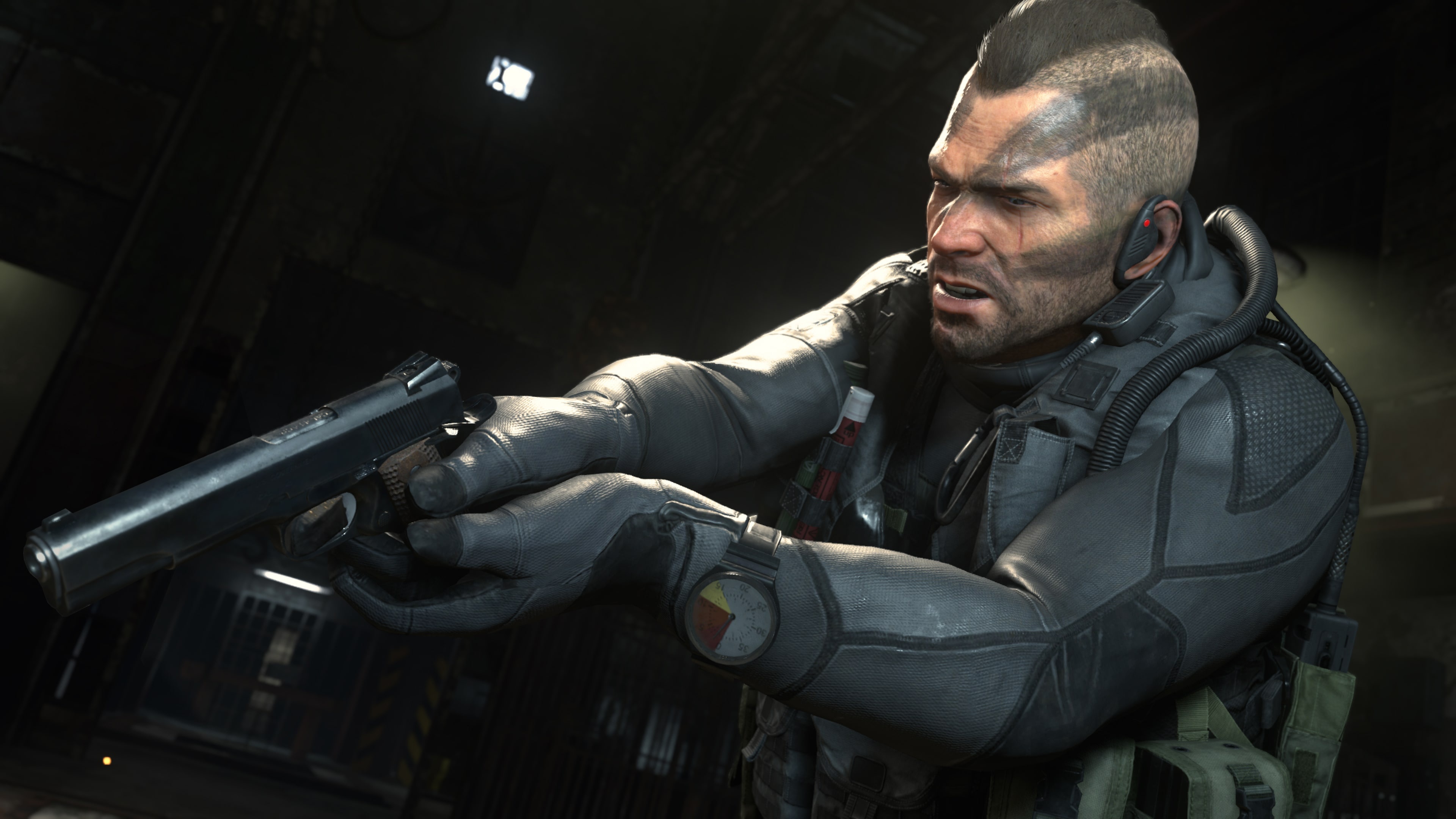 John Soap MacTavish, Colt M1911 pistol, Tactical scuba diving gear, 4K Desktop wallpaper