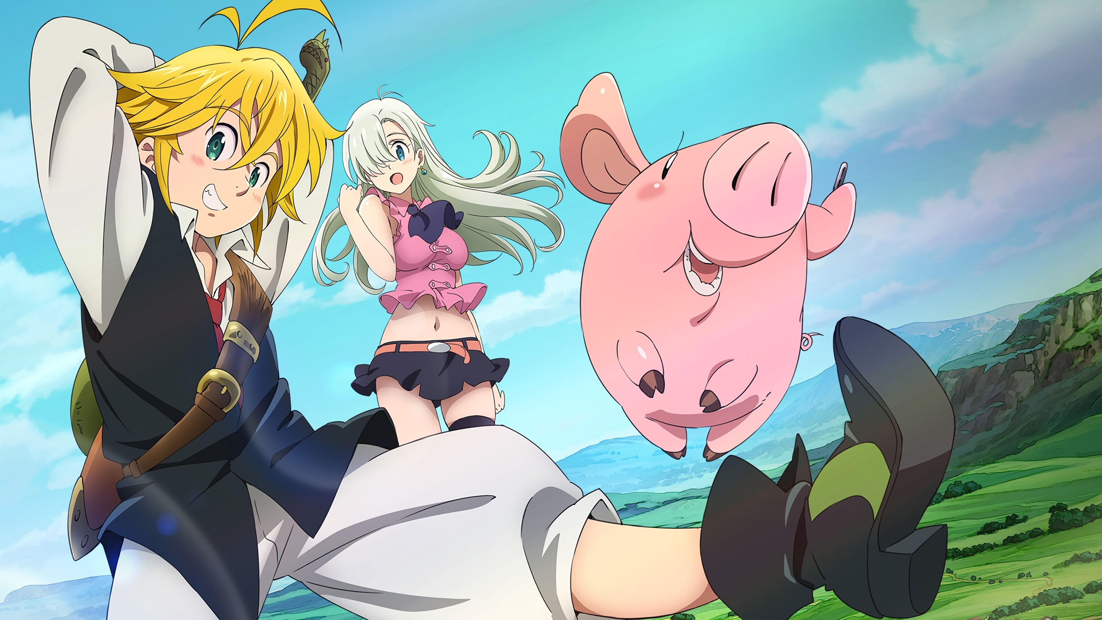 Nanatzu no Taizai, Anime, Kawaii Anime, Seven Deadly Sins, 3840x2160 4K Desktop