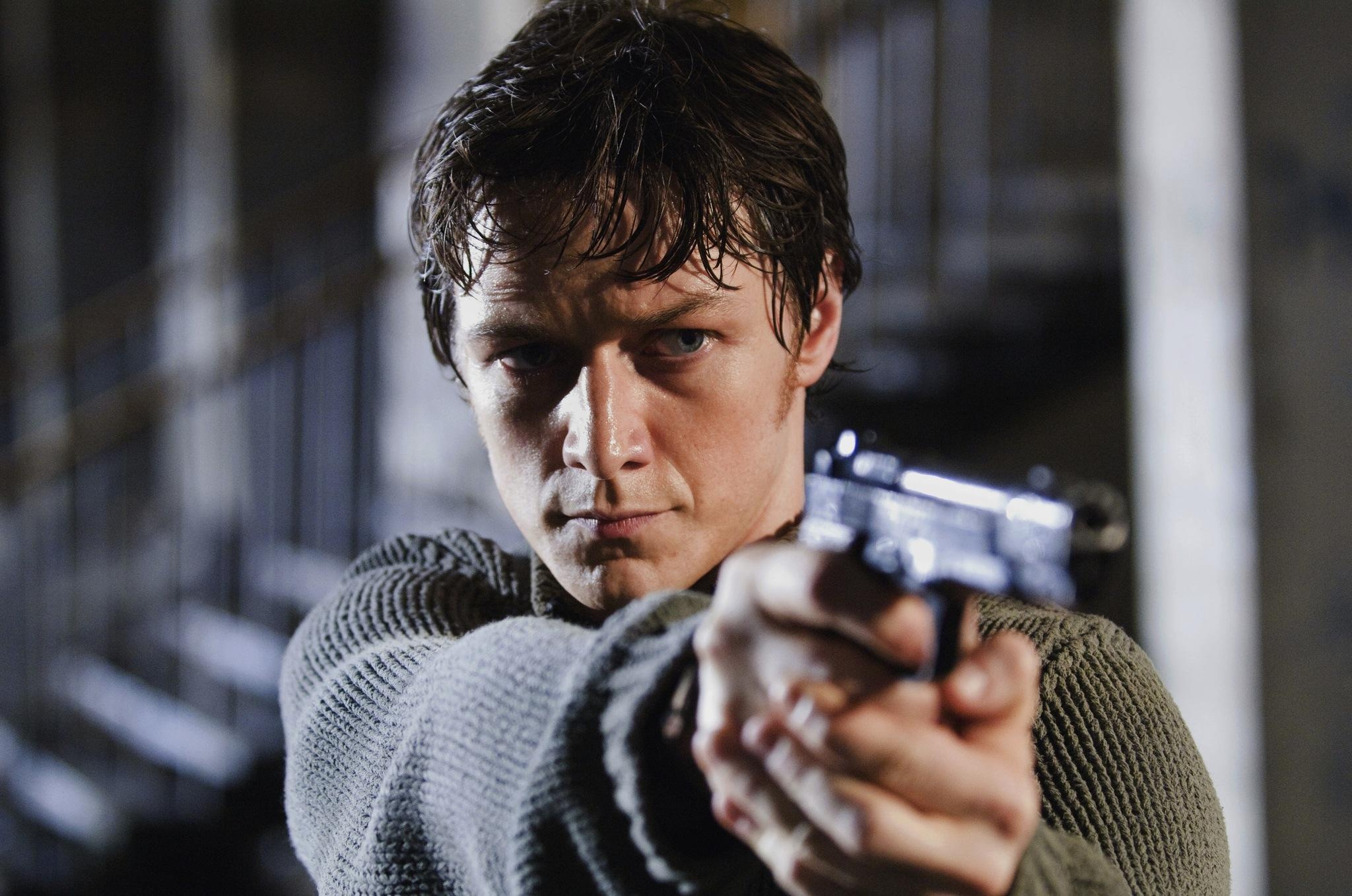 James McAvoy, Intense performance, Gritty background, Dark action film, 2050x1360 HD Desktop