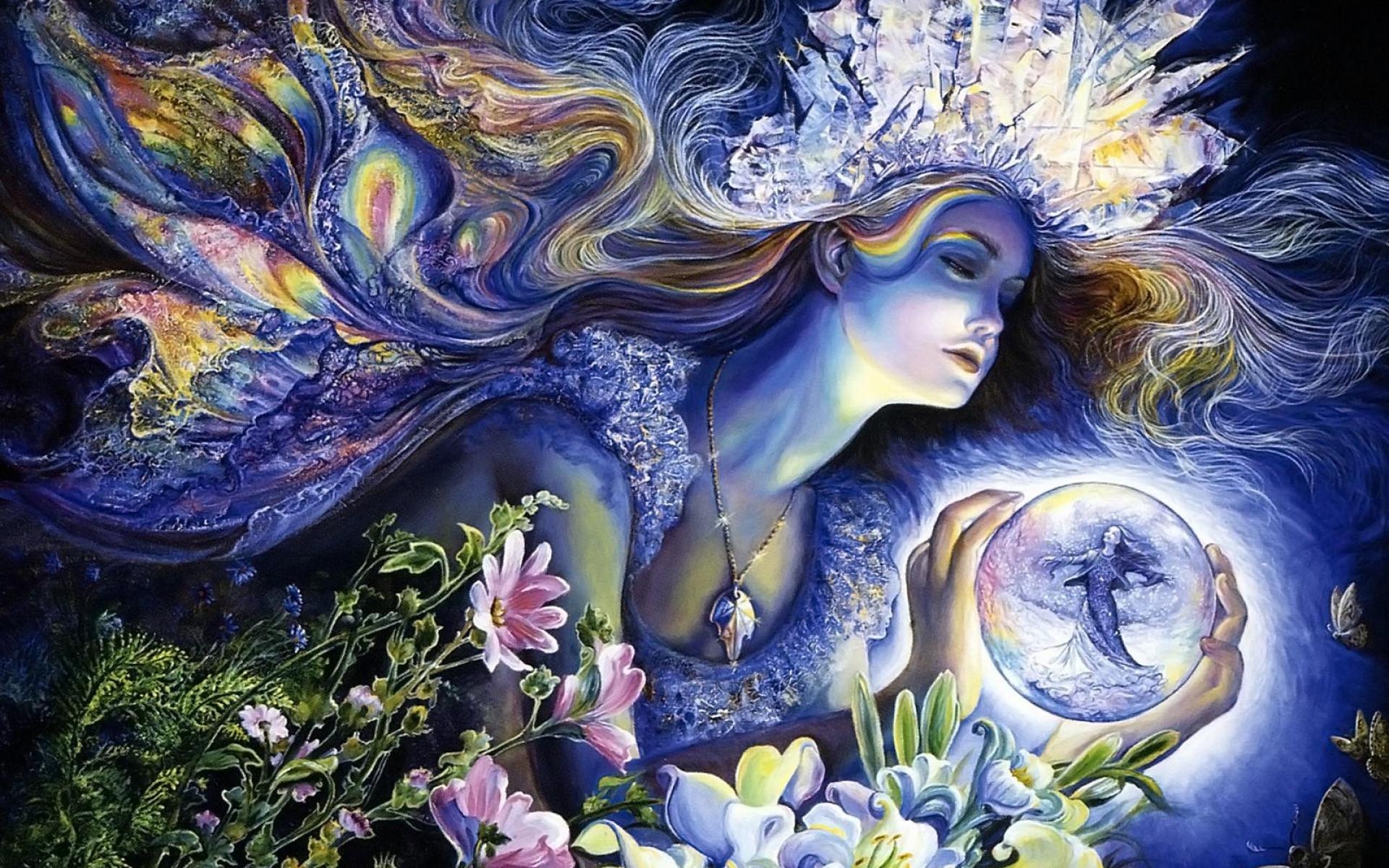 Josephine Wall, Whimsical wallpaper, Artistic tribute, Captivating art, 1920x1200 HD Desktop