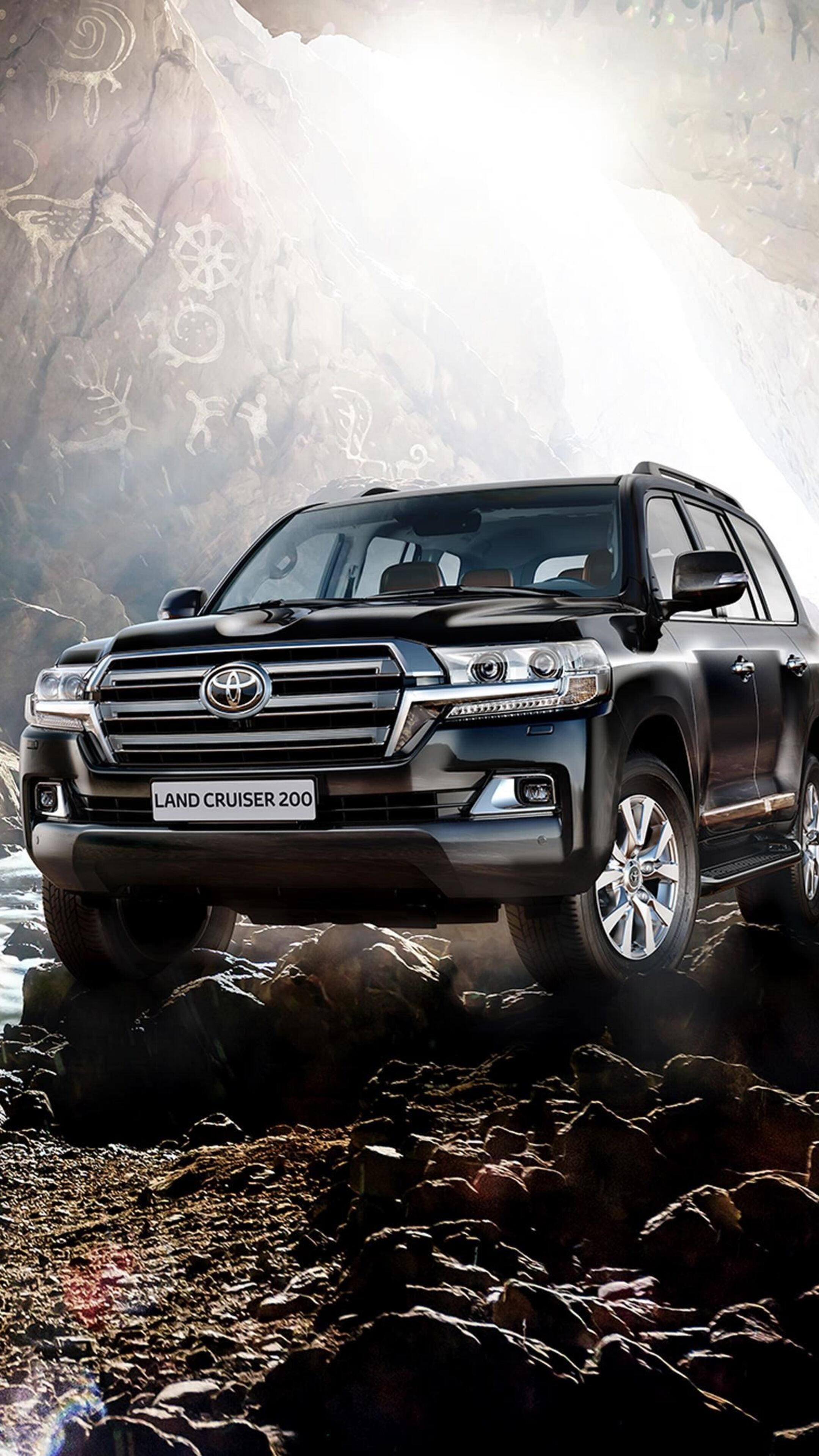 Toyota Land Cruiser, Land Cruiser 200, Xperia wallpapers, Adventure awaits, 2160x3840 4K Phone