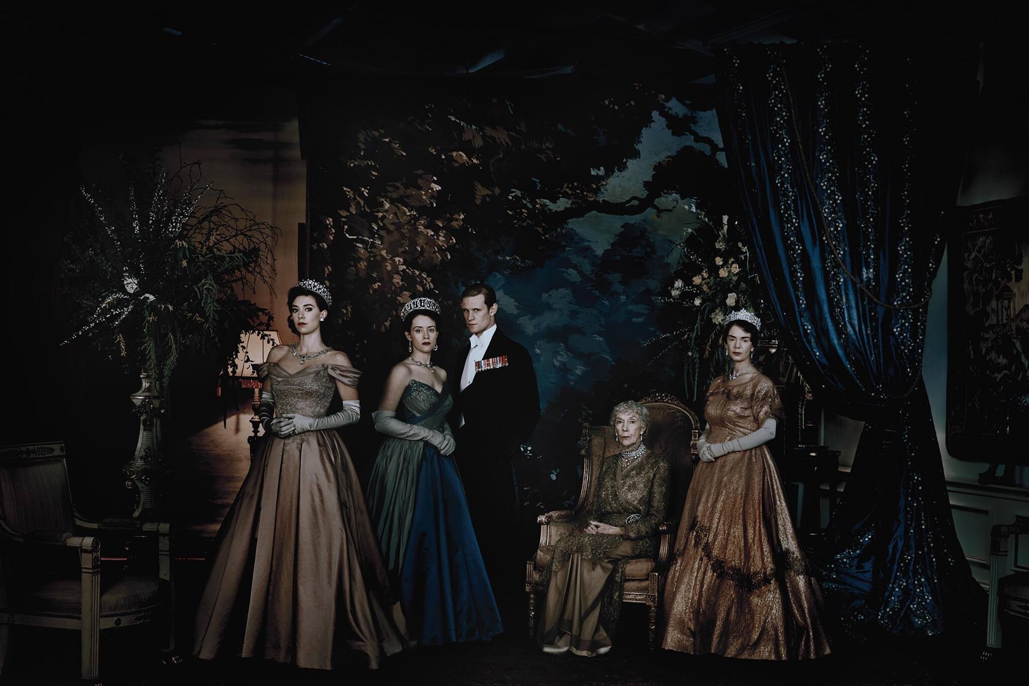 Queen Elizabeth II, Claire Foy, Prince Philip, Matt Smith, 2050x1370 HD Desktop