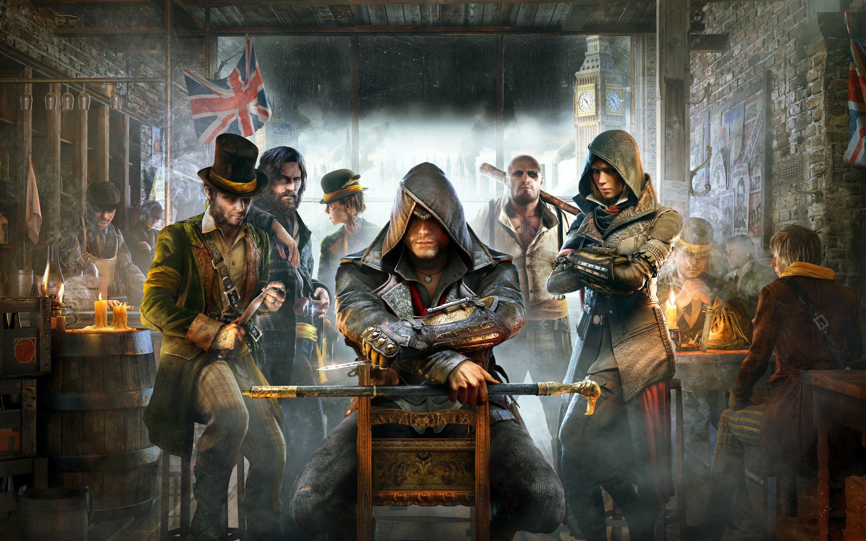 Assassin's Creed, Syndicate adventure, Gaming history, Thrilling gameplay, 2880x1800 HD Desktop