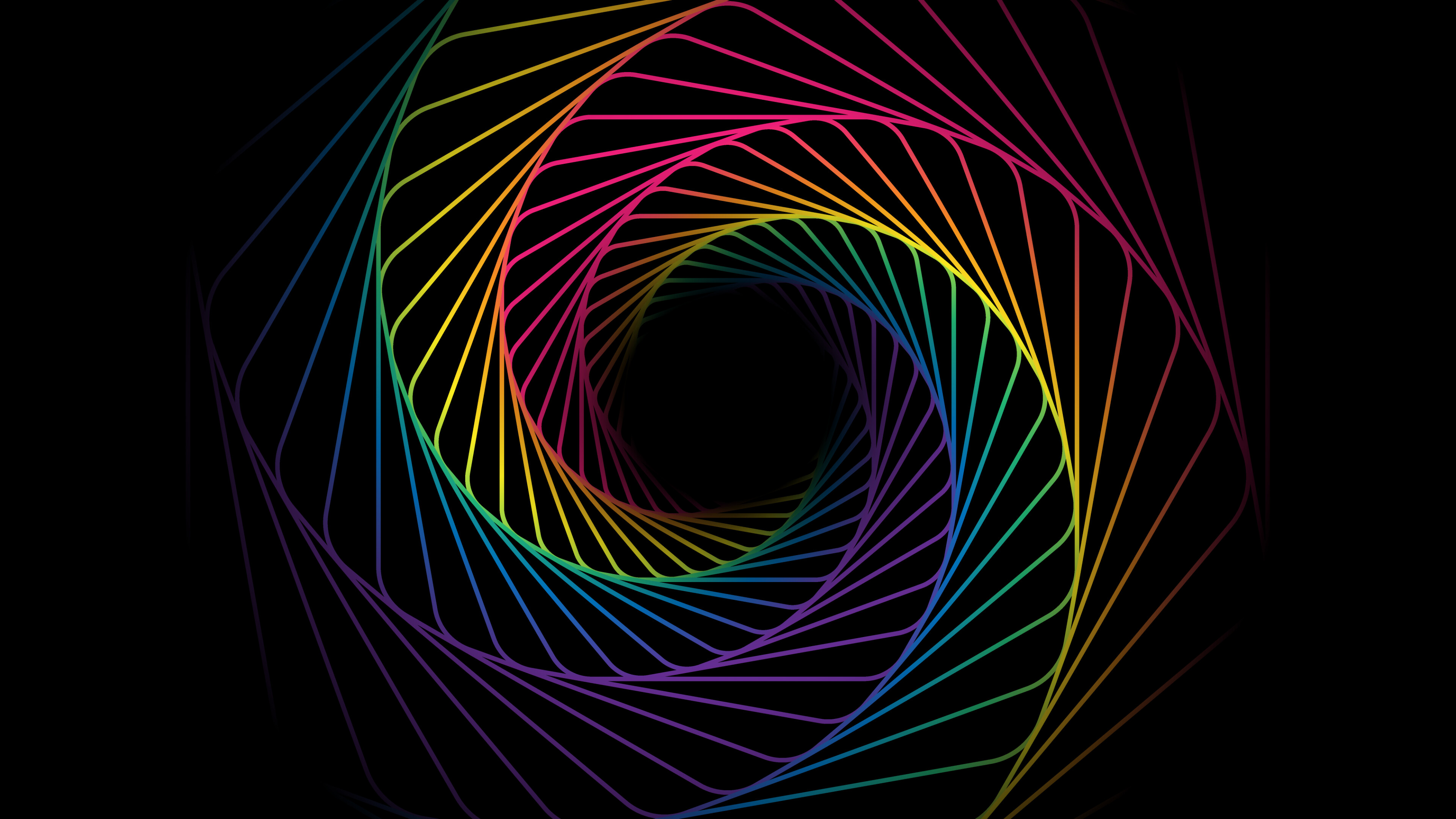 Swirl, Rainbow Colors Wallpaper, 3840x2160 4K Desktop