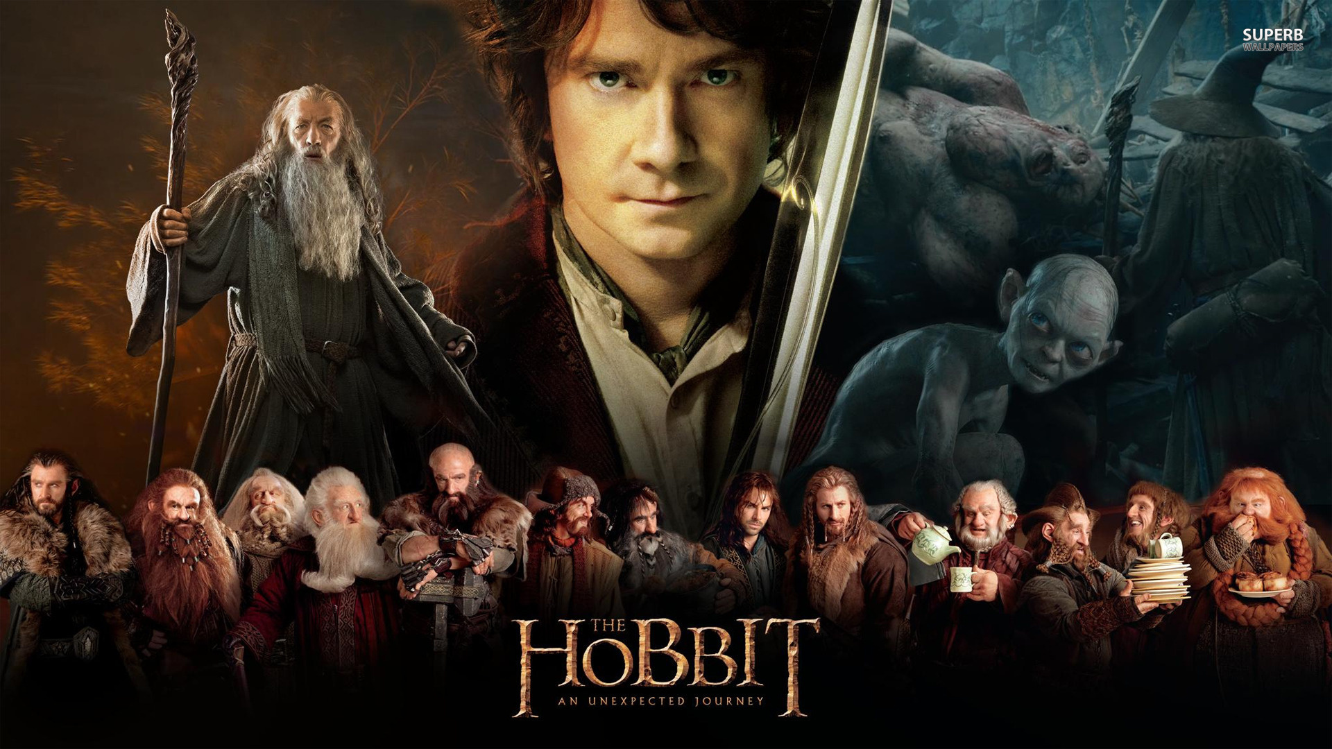 The Hobbit An Unexpected Journey, Movie wallpapers, High-definition, Epic adventure, 1920x1080 Full HD Desktop