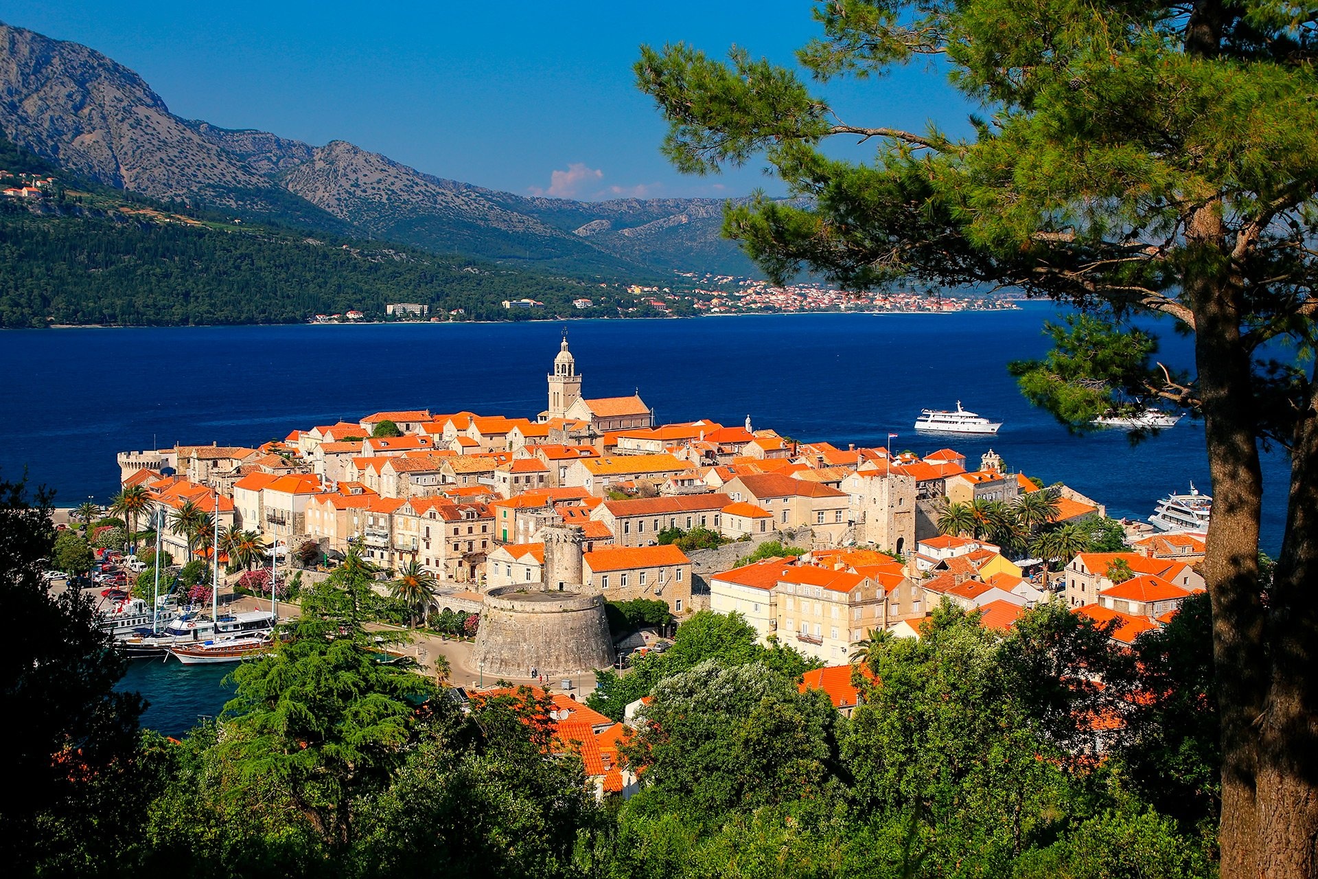 Korcula, Sailing routes, Croatian islands, Coastal beauty, 1920x1280 HD Desktop