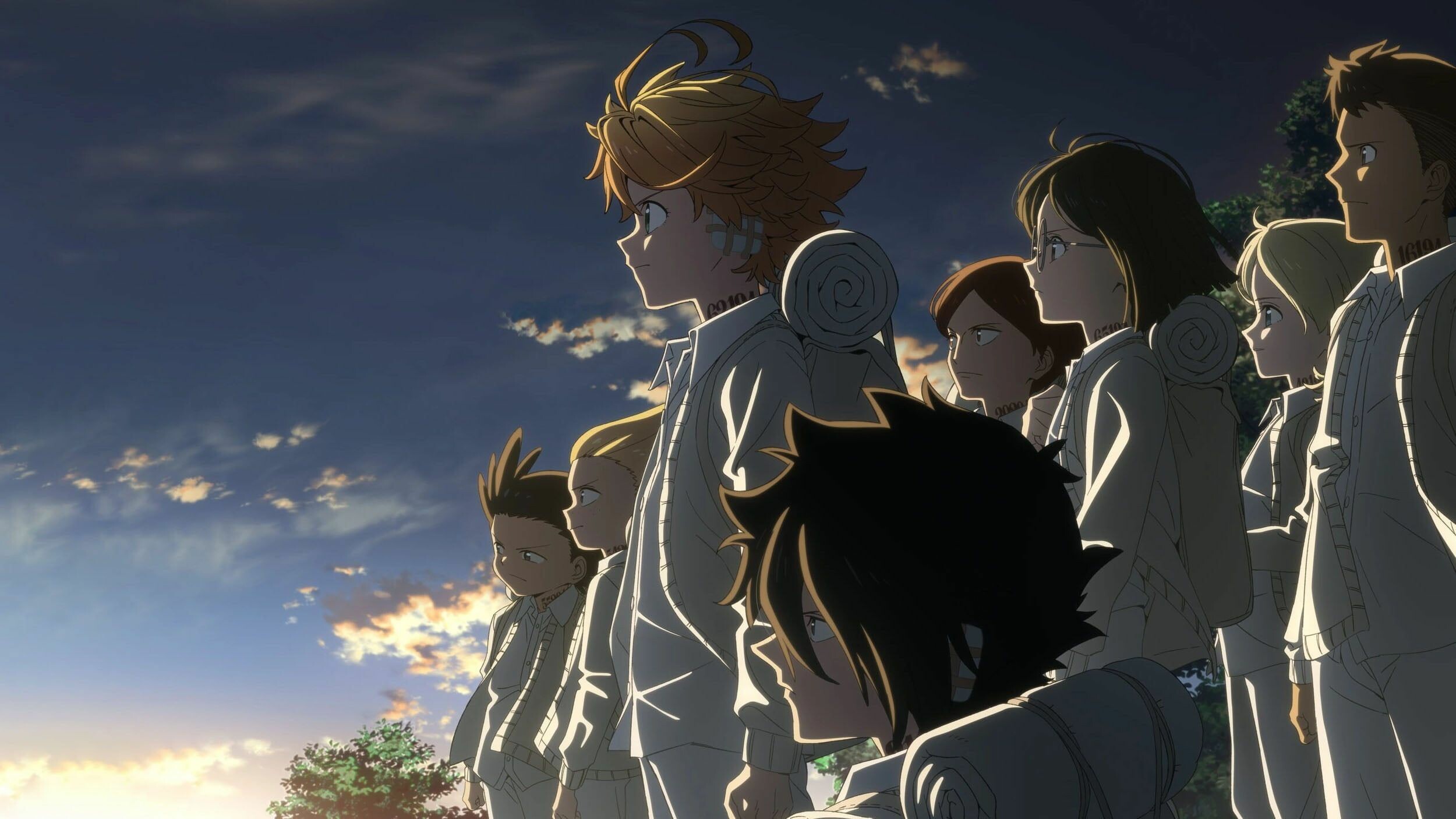 Yakusoku no Neverland, Ray & Emma, Anime wallpaper art, Neverland adventure, 2500x1410 HD Desktop