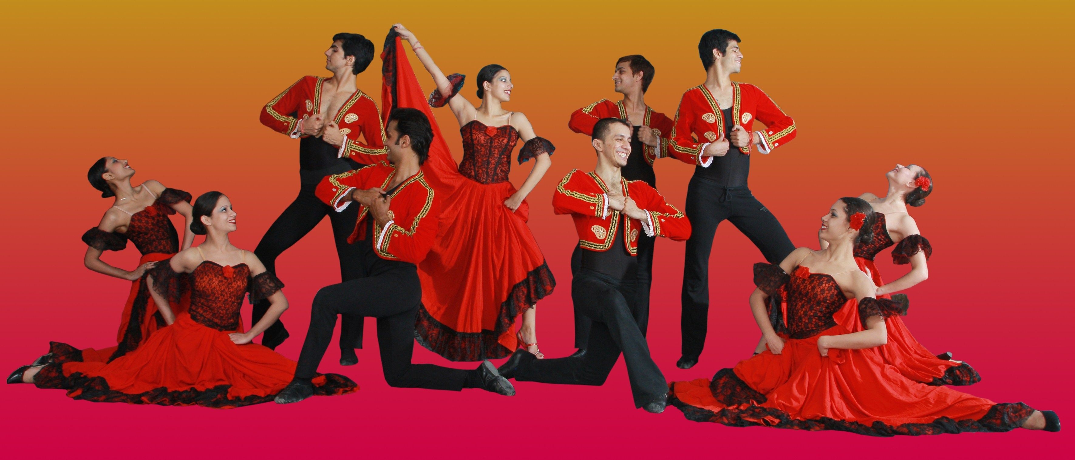 Flamenco, Spanish dance, Vibrant energy, Passionate, 3550x1520 Dual Screen Desktop