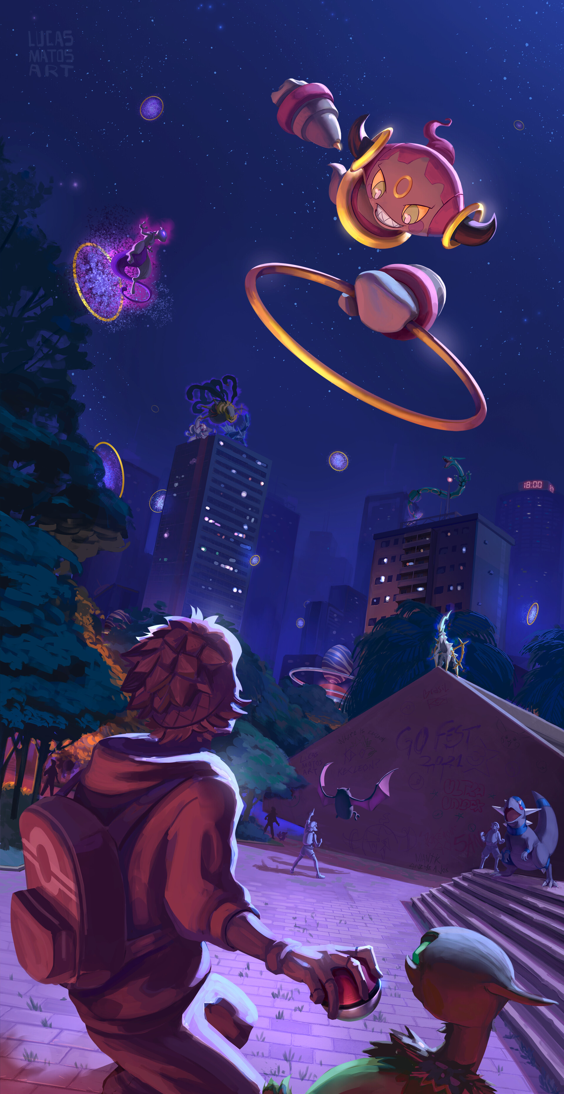 Clash of Ages, Hoopa Wallpaper, 1920x3730 HD Phone