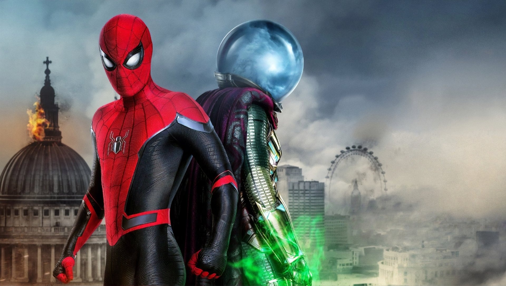 Mysterio portrayal, Marvel comics, Cinematic villain, Spider-Man movie, 1920x1090 HD Desktop
