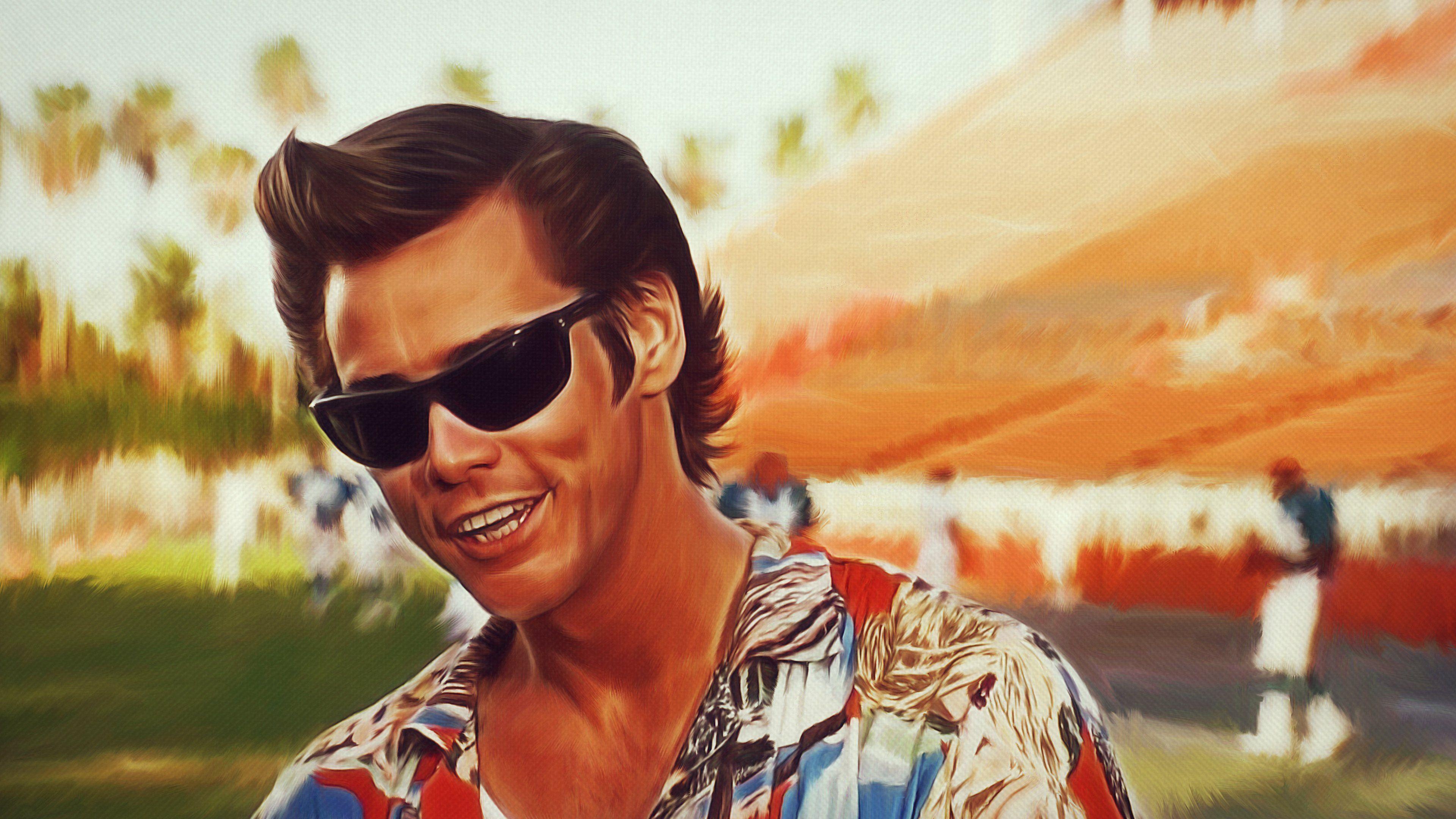 Jim Carrey, Ace Ventura, Comedy films, Classic character, 3840x2160 4K Desktop