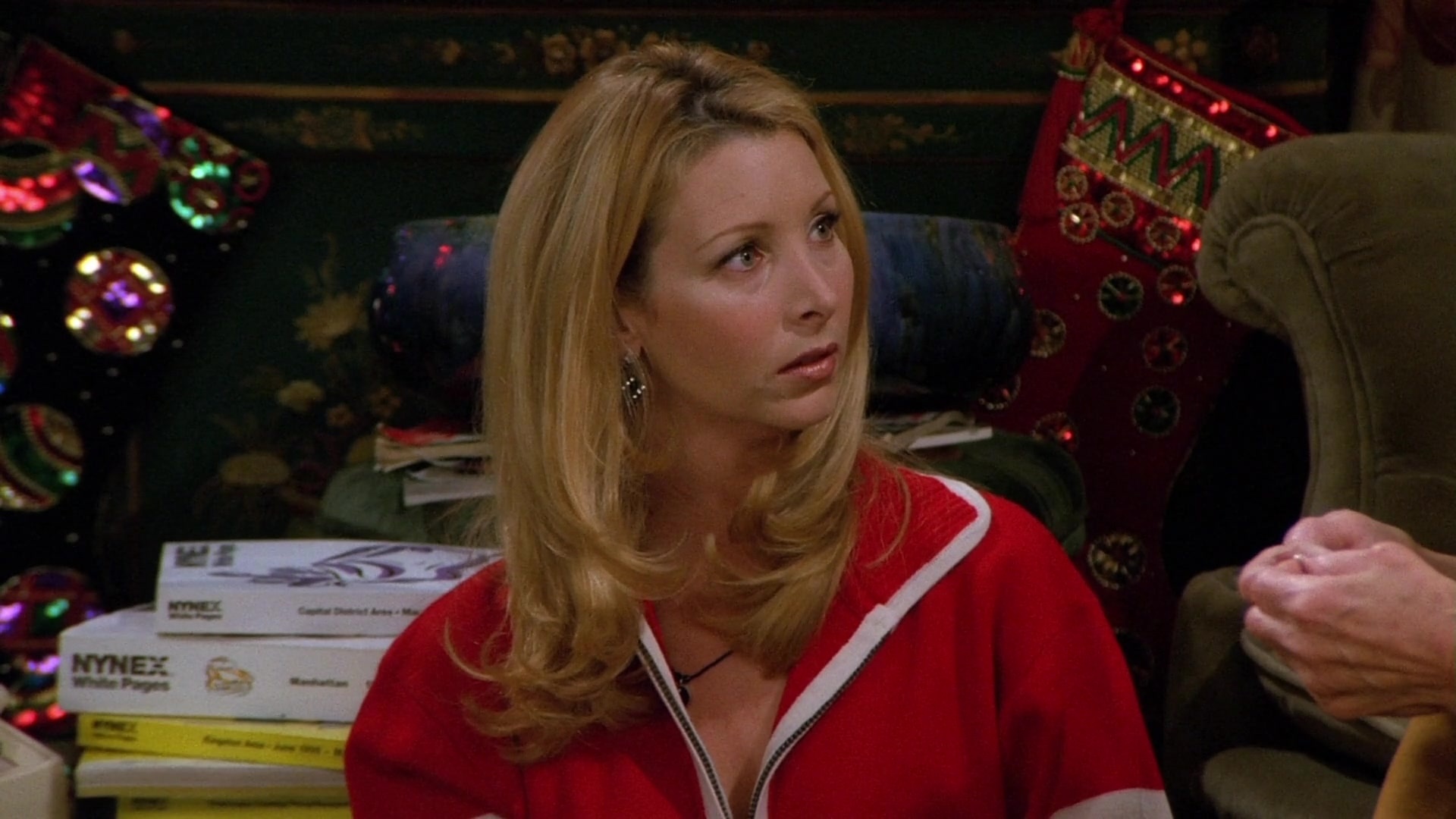 Phoebe Buffay, Nynex white pages, Lisa Kudrow, Friends season 2, 1920x1080 Full HD Desktop