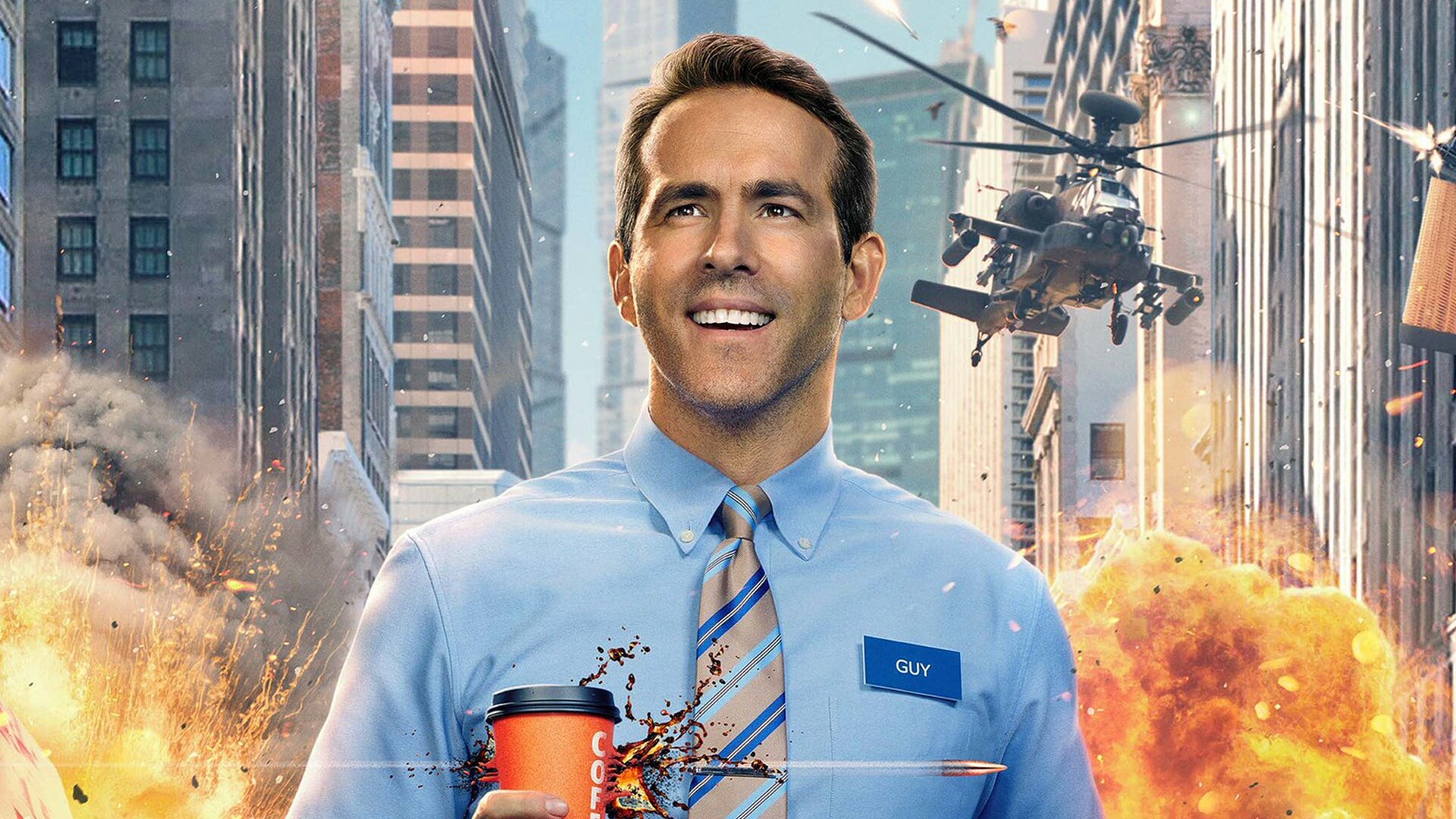 Free Guy movie cameos, A-list celebrities, Ryan Reynolds, Surprise appearances, 1920x1080 Full HD Desktop