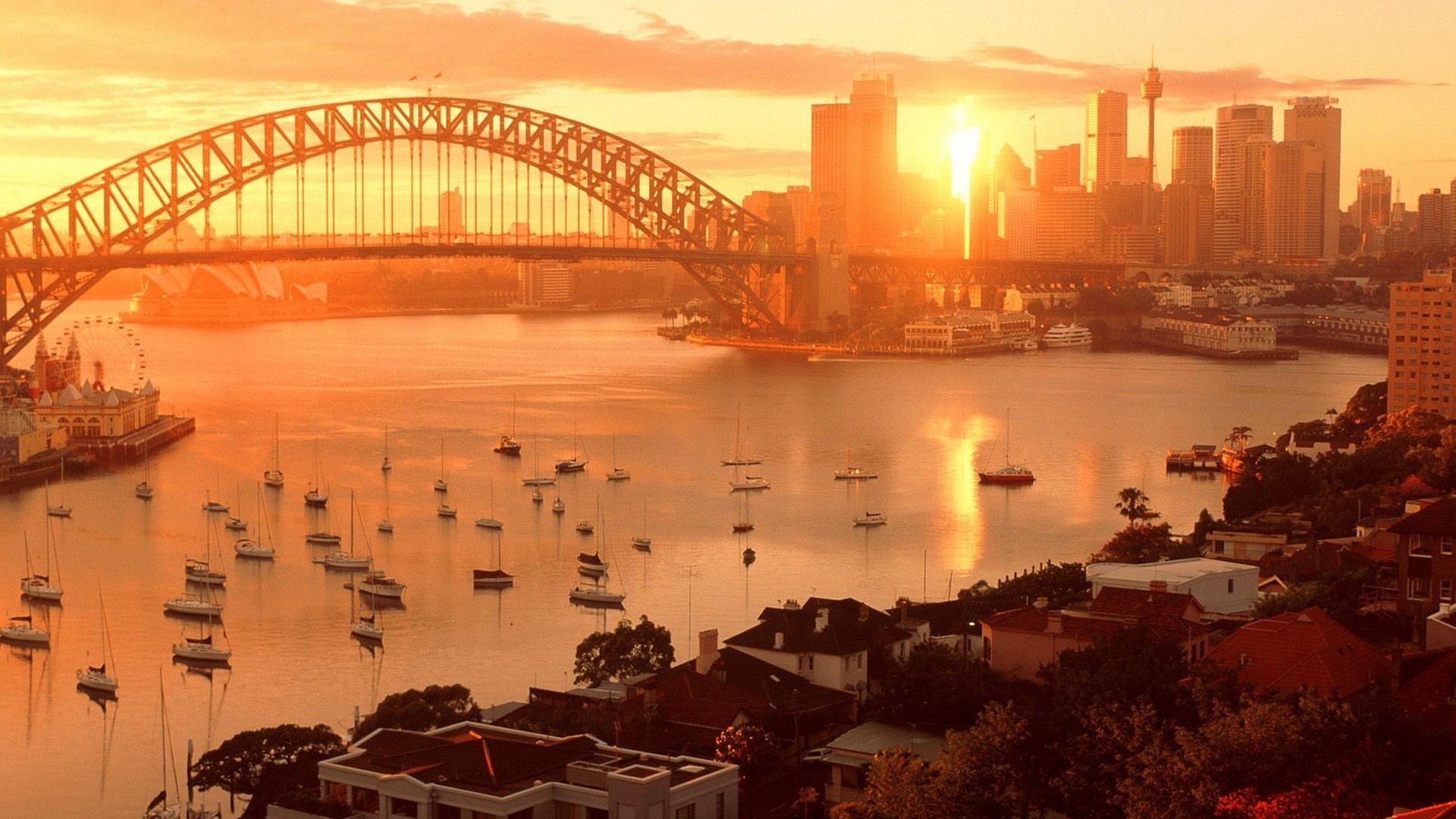 Sunset, Sydney Wallpaper, 1920x1080 Full HD Desktop