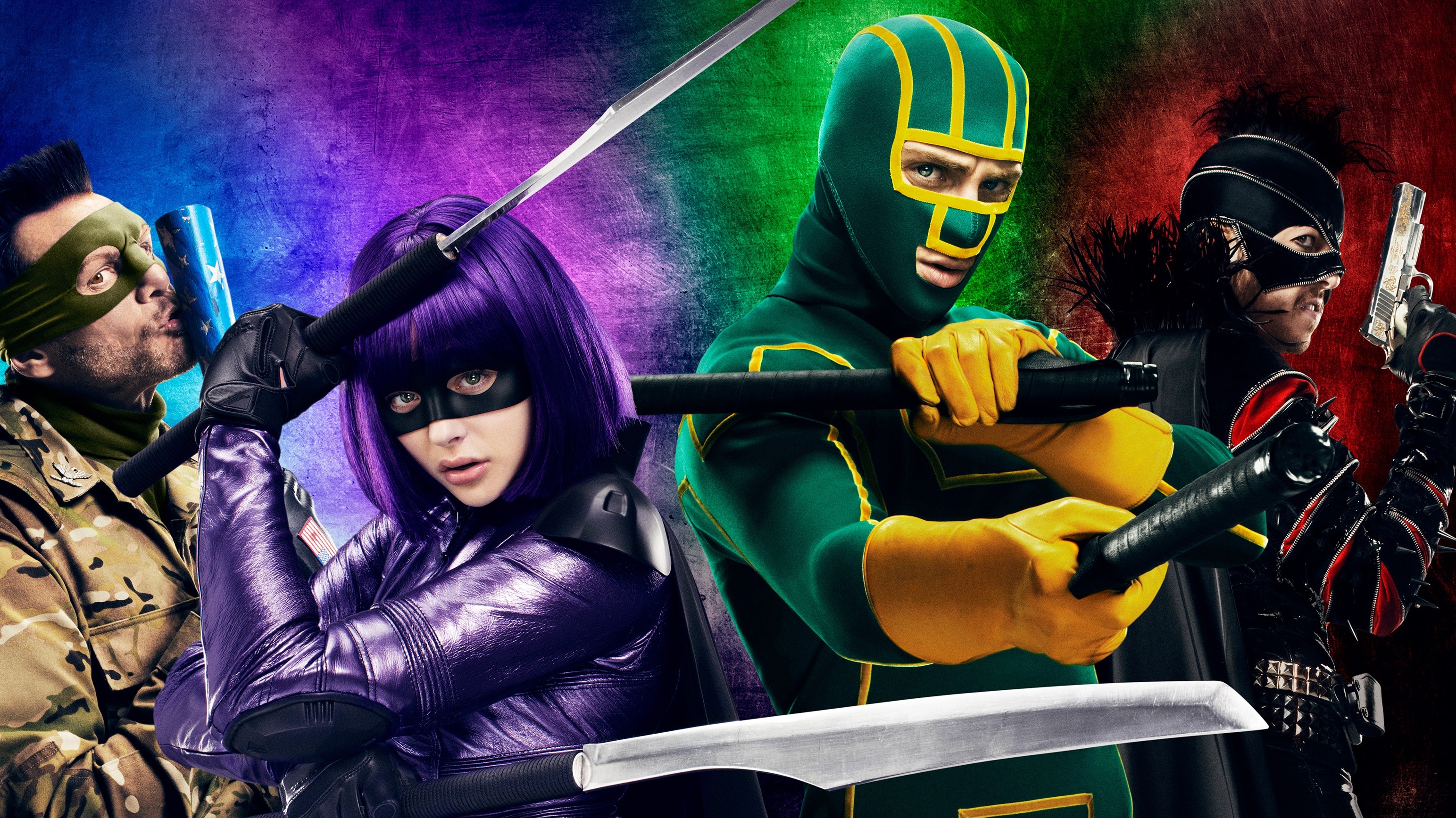 Kick-Ass 2 movie, RTLZWEI, Thrilling sequel, Intense action scenes, 3090x1740 HD Desktop