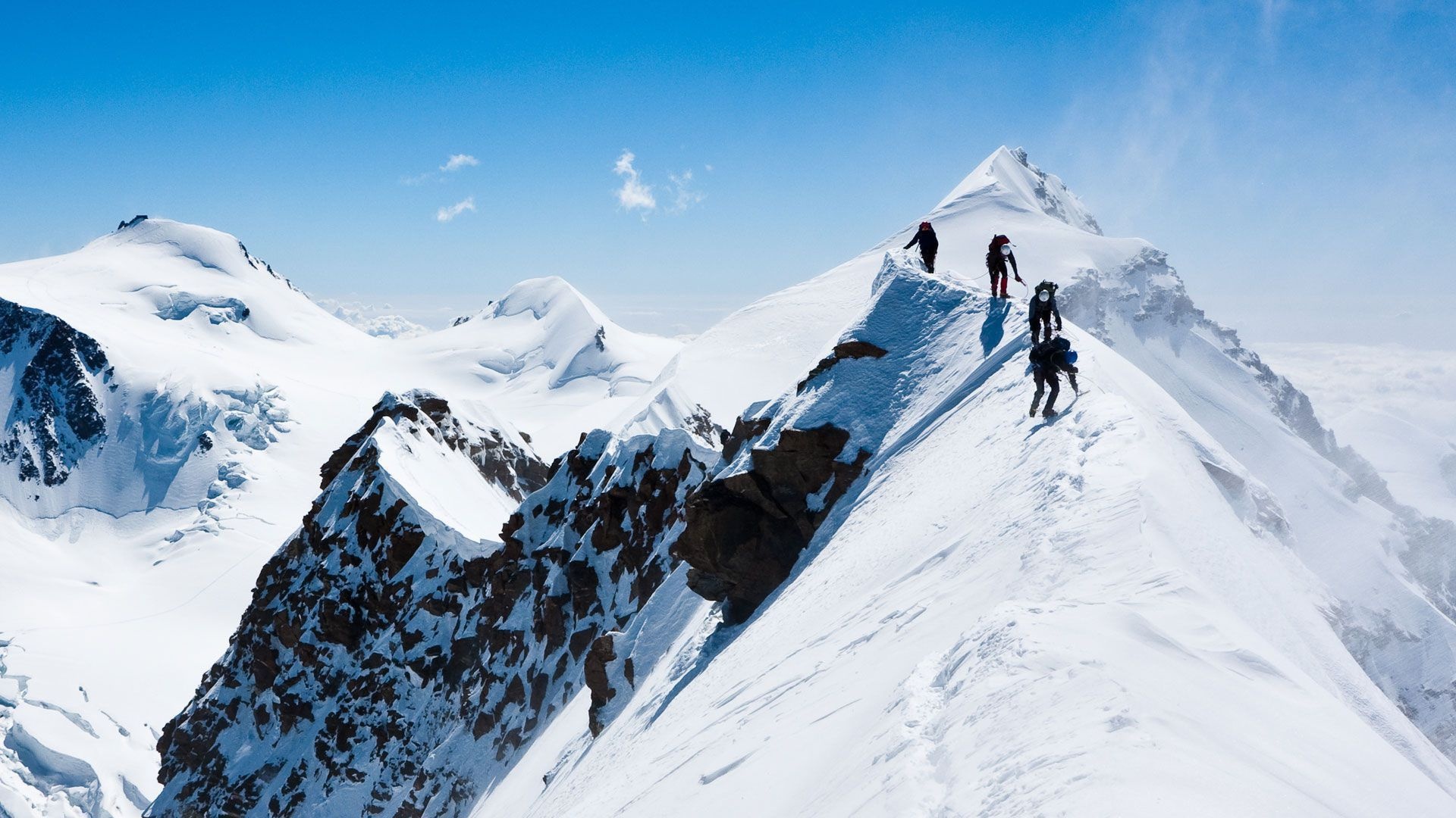 The Alps, Climbing Wallpaper, 1920x1080 Full HD Desktop