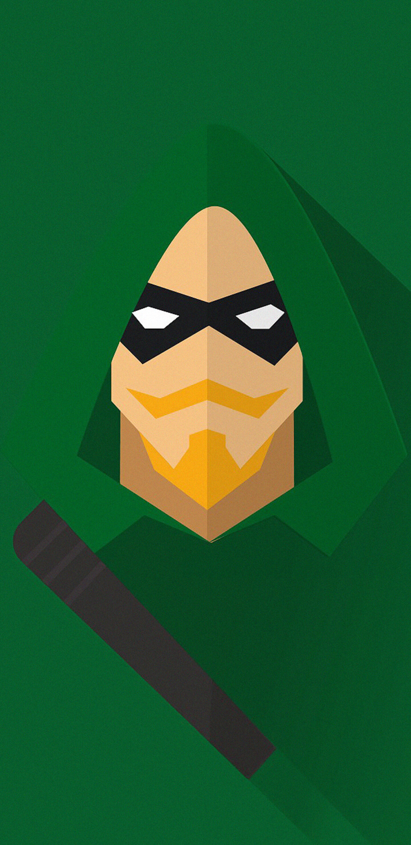 Green Arrow comics, Green Arrow minimalism, Samsung galaxy, QHD, 1440x2960 HD Phone