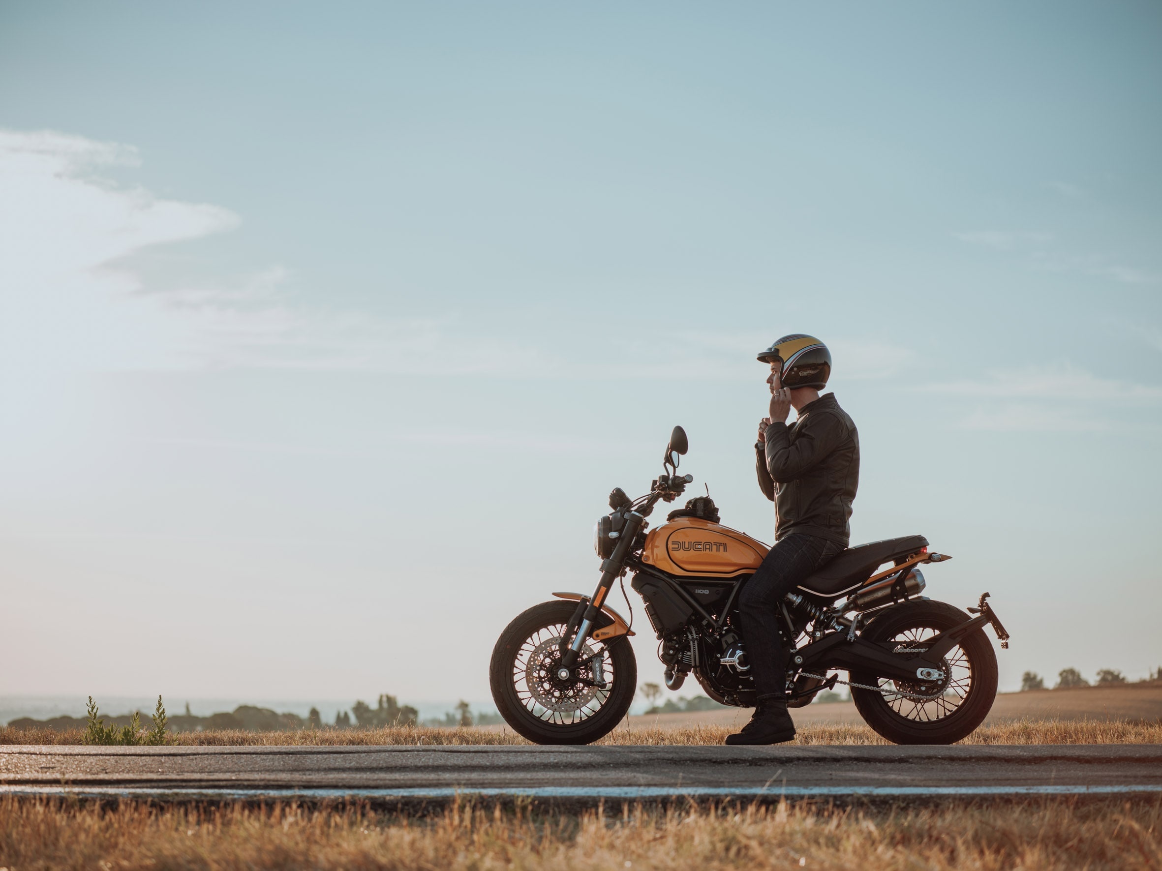 Ducati Scrambler, Urban motard, Motorcycle tribute, Captivating excellence, 2370x1780 HD Desktop