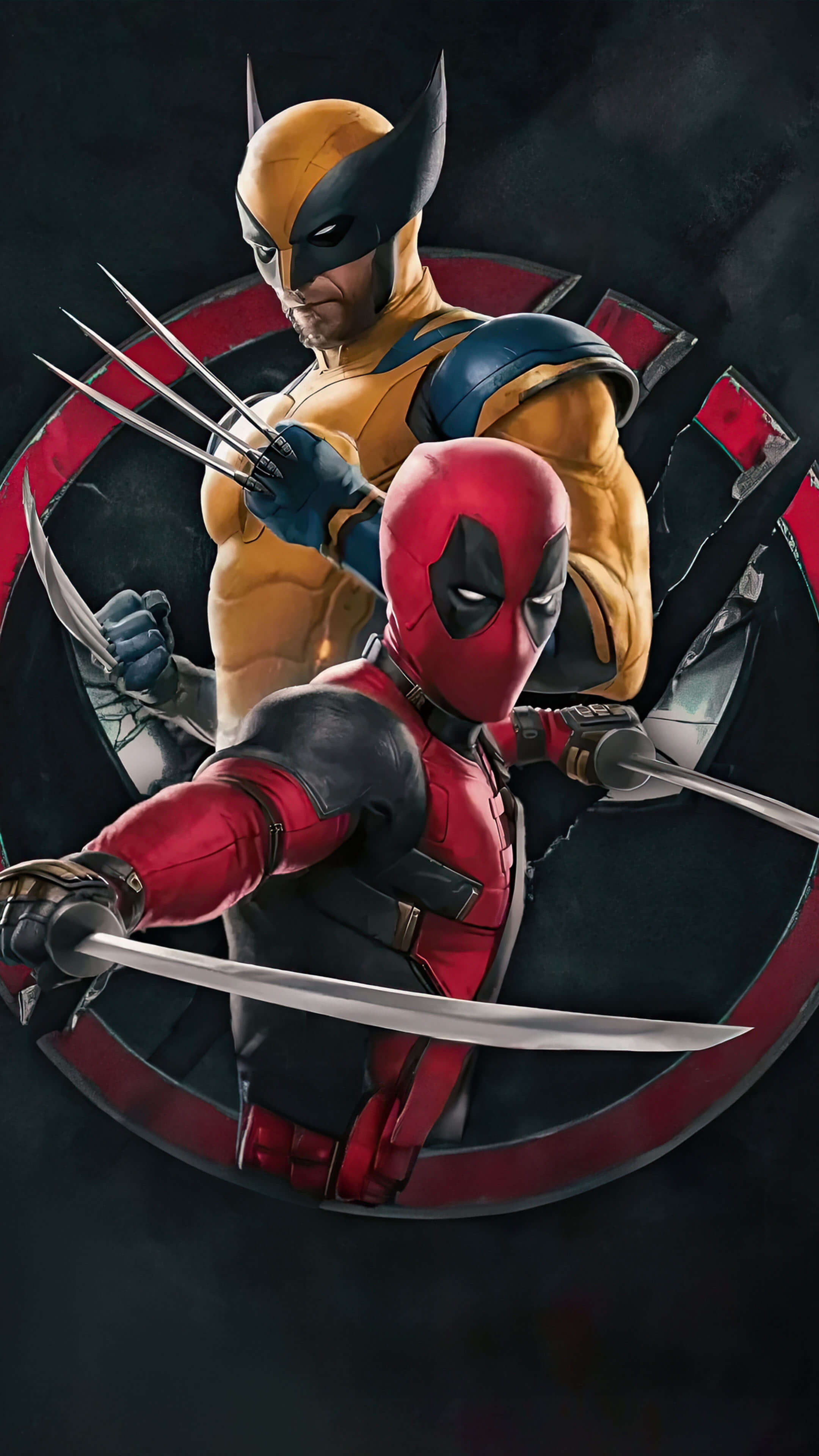 Deadpool, Wolverine, Ultra HD, Mobile viewing, Crisp visuals, 2160x3840 4K Phone