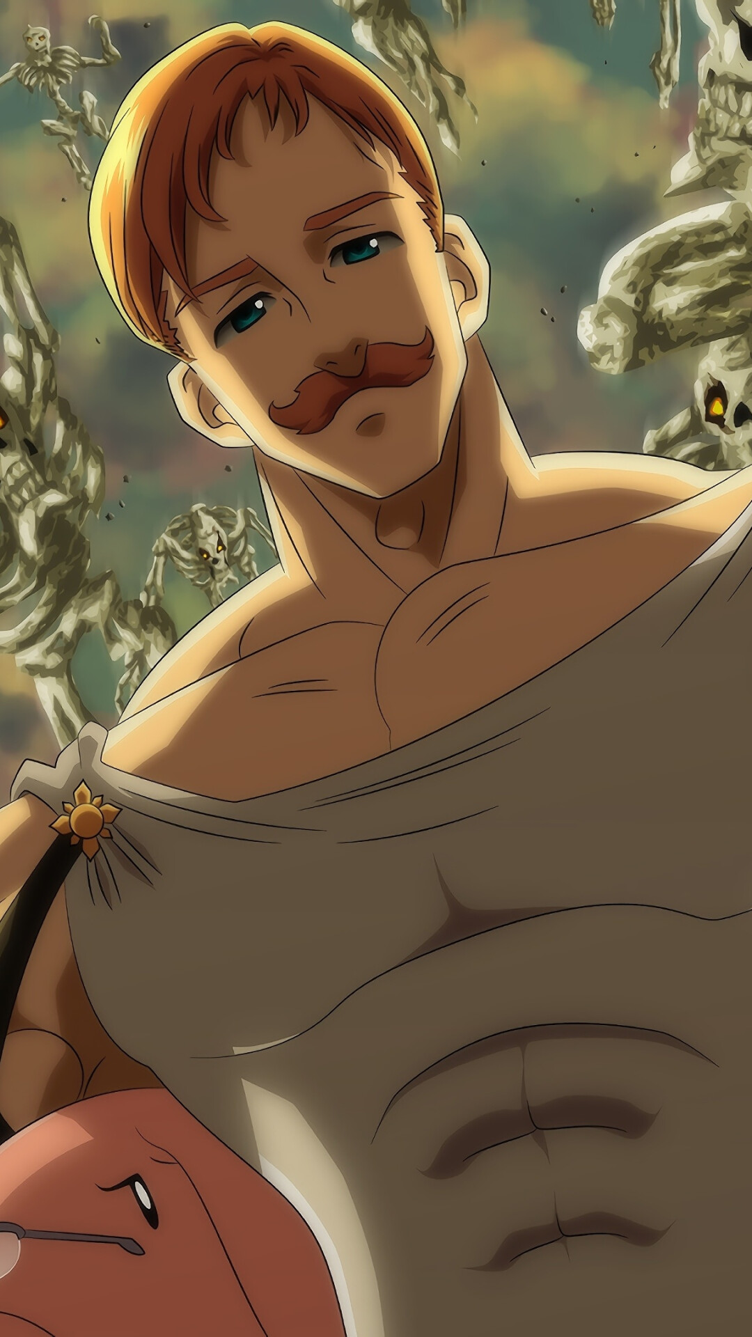 The Seven Deadly Sins, Anime boy Escanor, 4K wallpaper, Striking imagery, 1080x1920 Full HD Phone