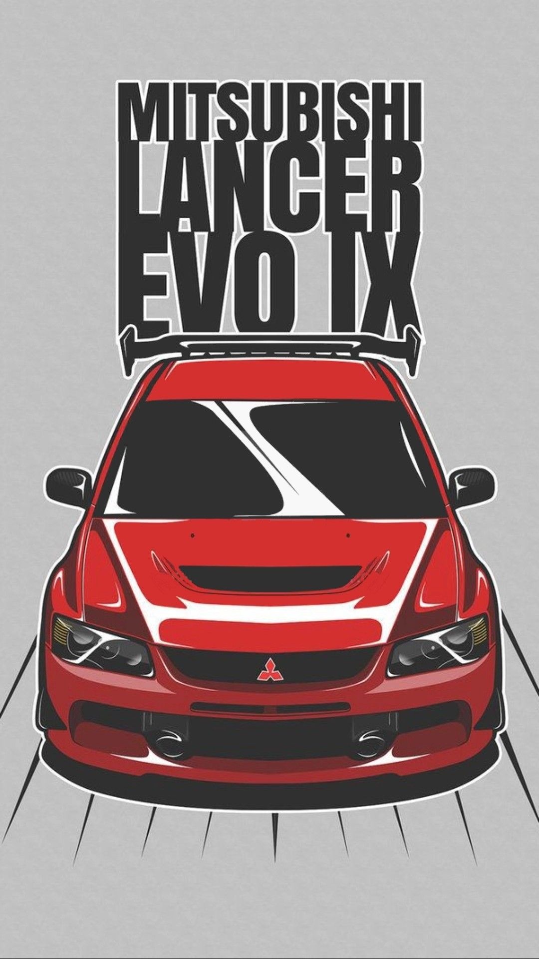 Lancer Evo, Car sketch, Mitsubishi, 1080x1920 Full HD Phone