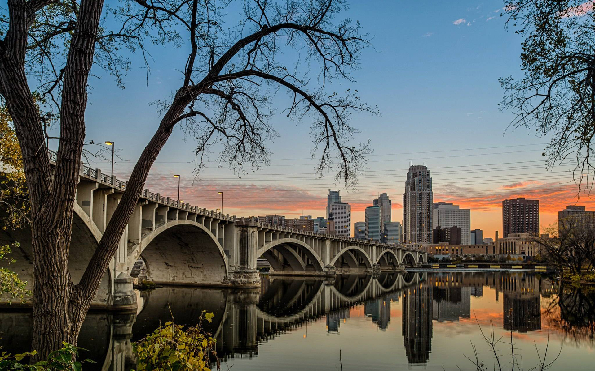 Minneapolis, Travels, I 35W, Mississippi River Bridge, 1920x1200 HD Desktop