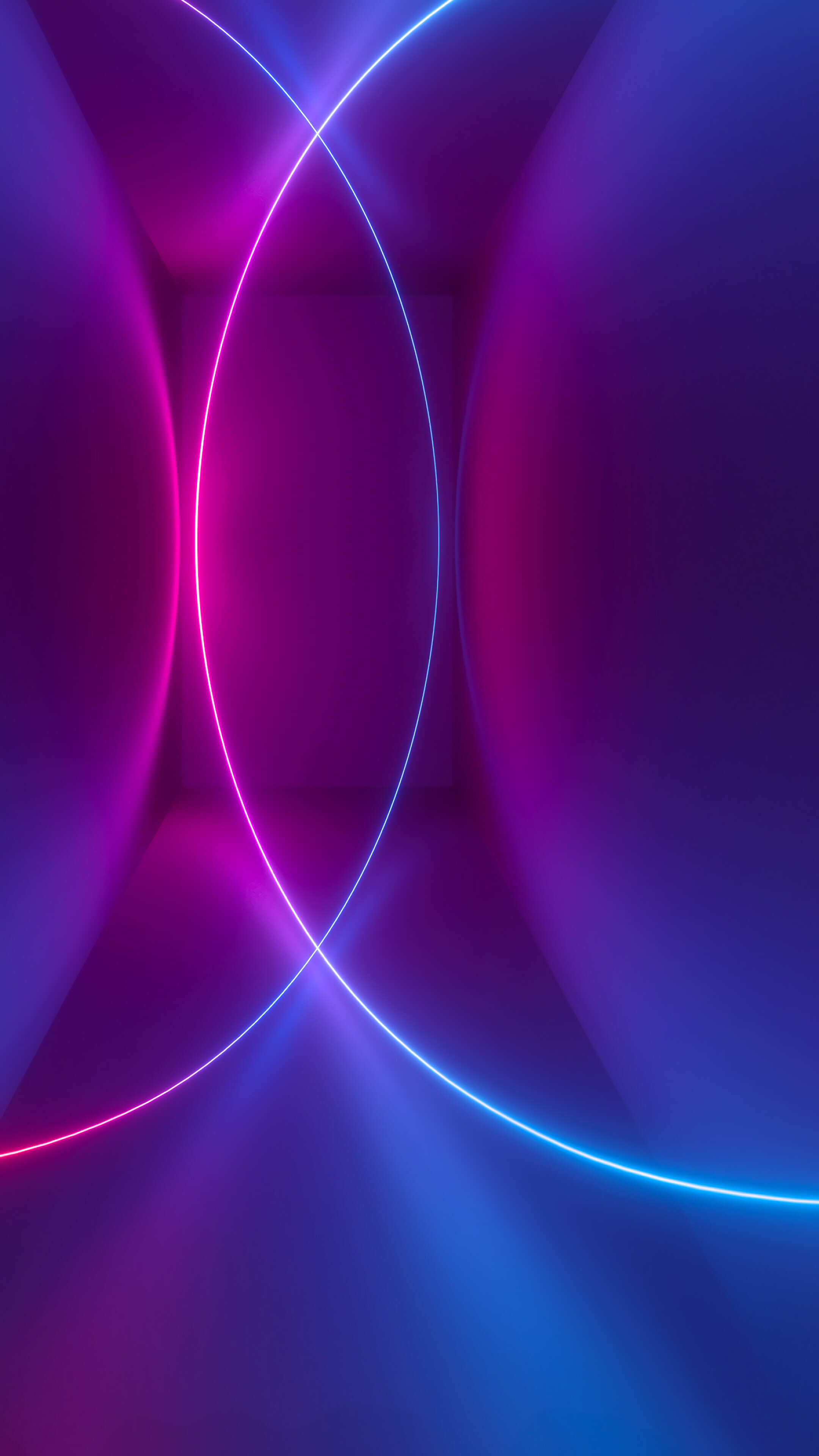 Neon circles, Geometry Wallpaper, 2160x3840 4K Phone