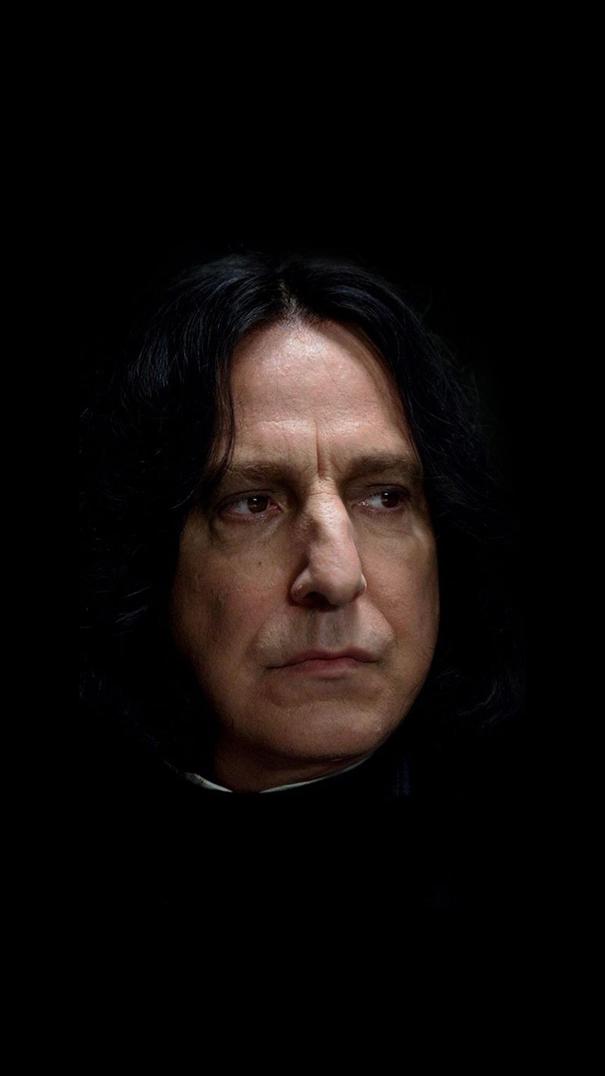 Snape, Harry Potter, Alan Rickman, Dark, 1250x2210 HD Phone